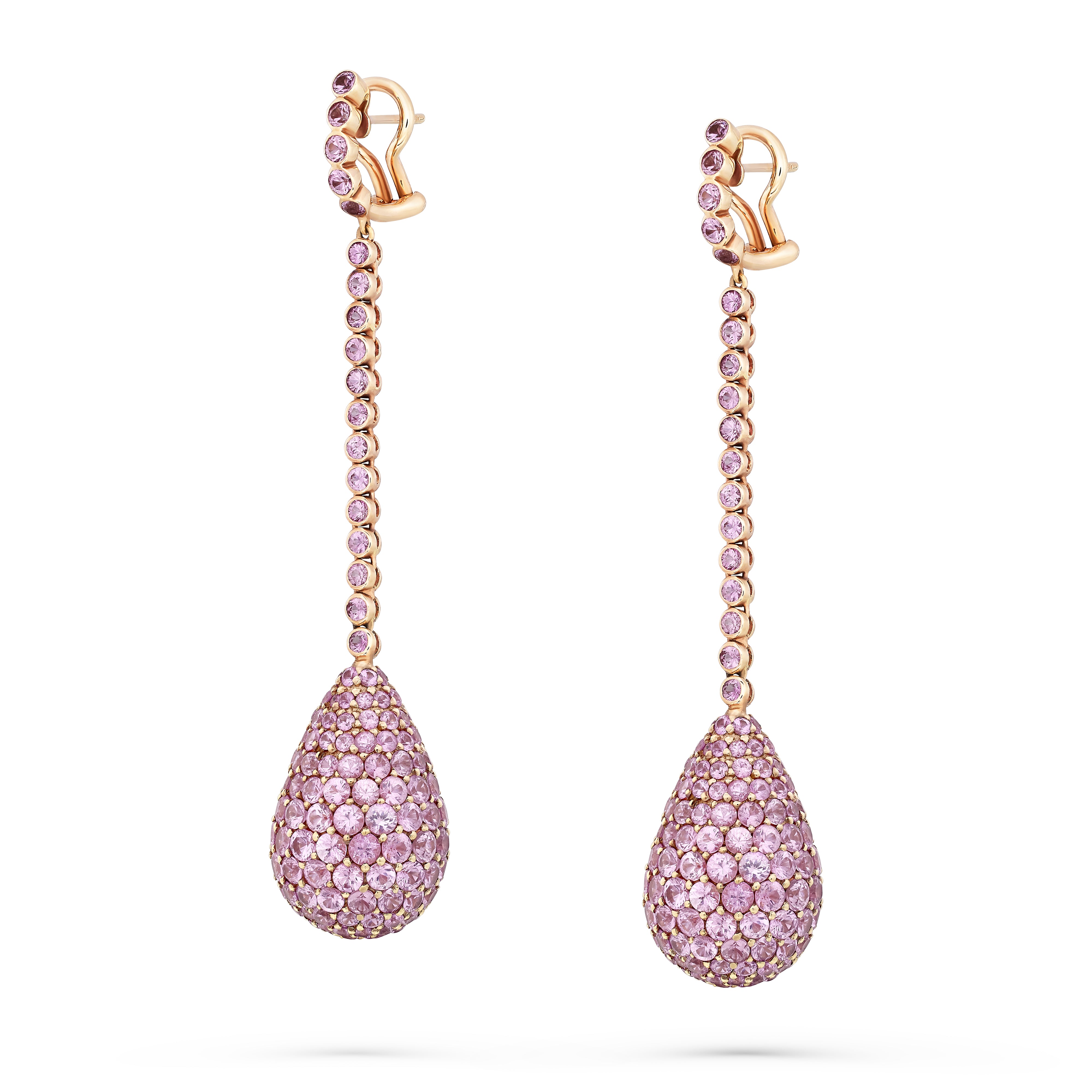 Earrings Angelique Pink Sapphire