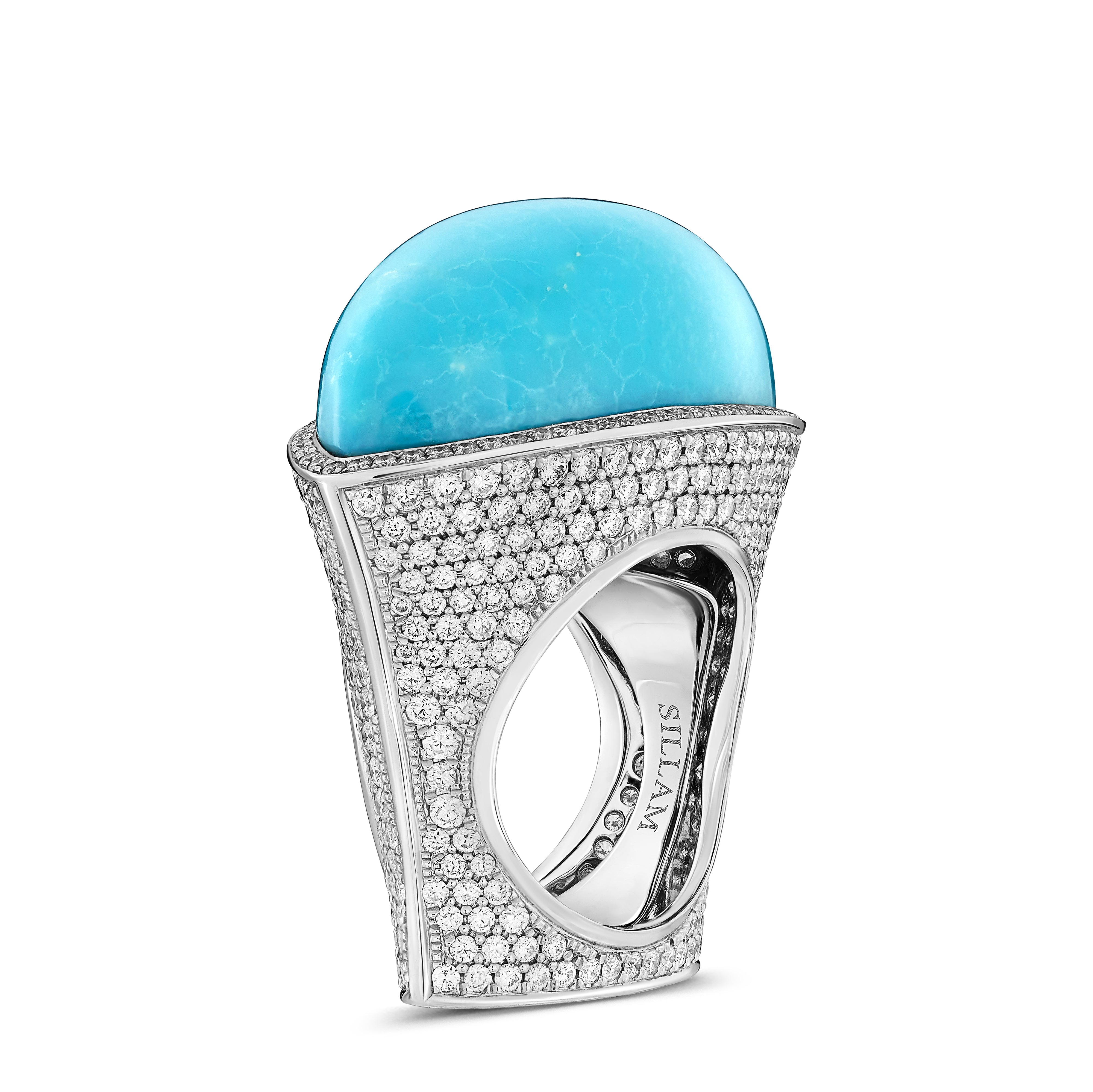 Ring Navette Blue Turquoise #51