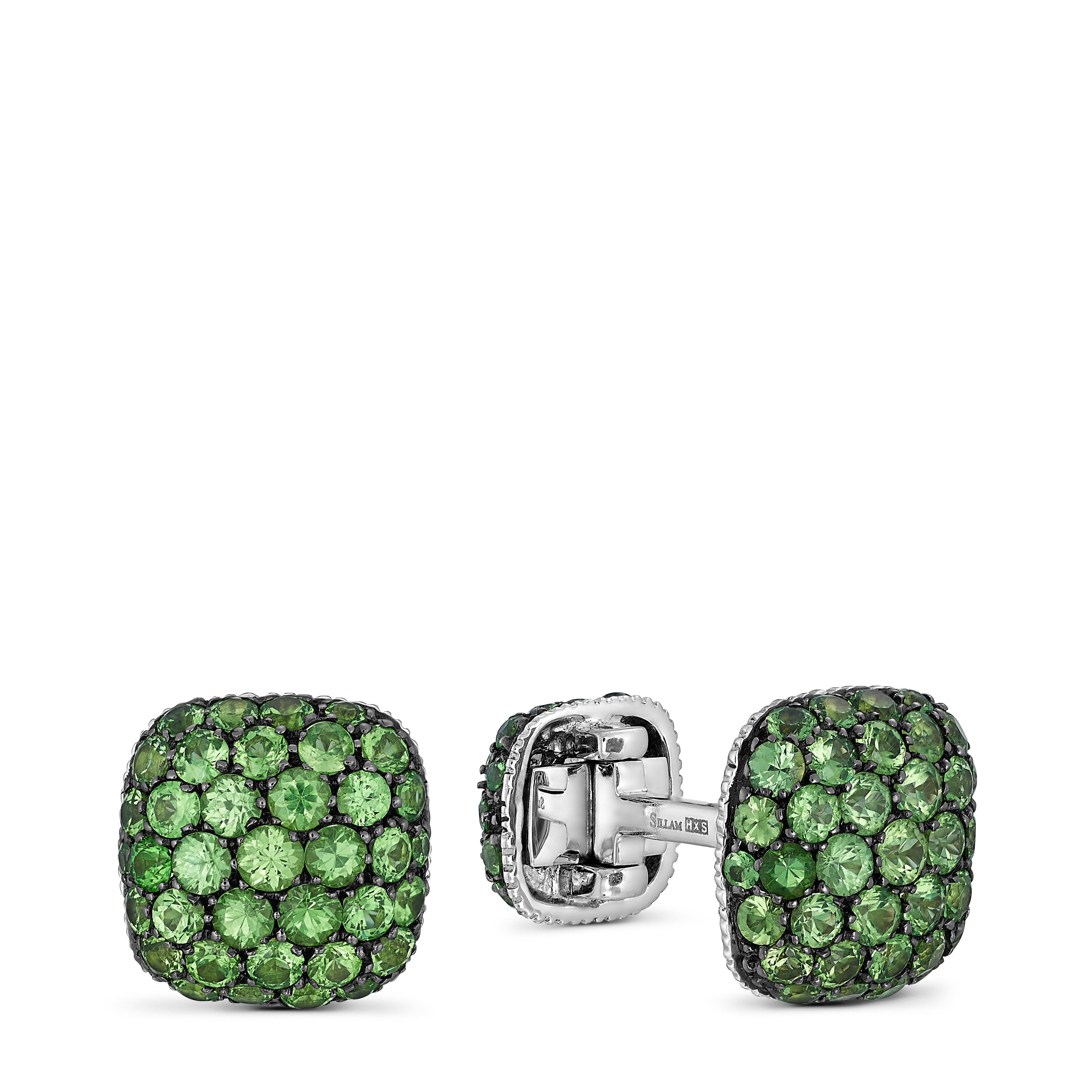 Cufflinks Pavé Tsavorite
