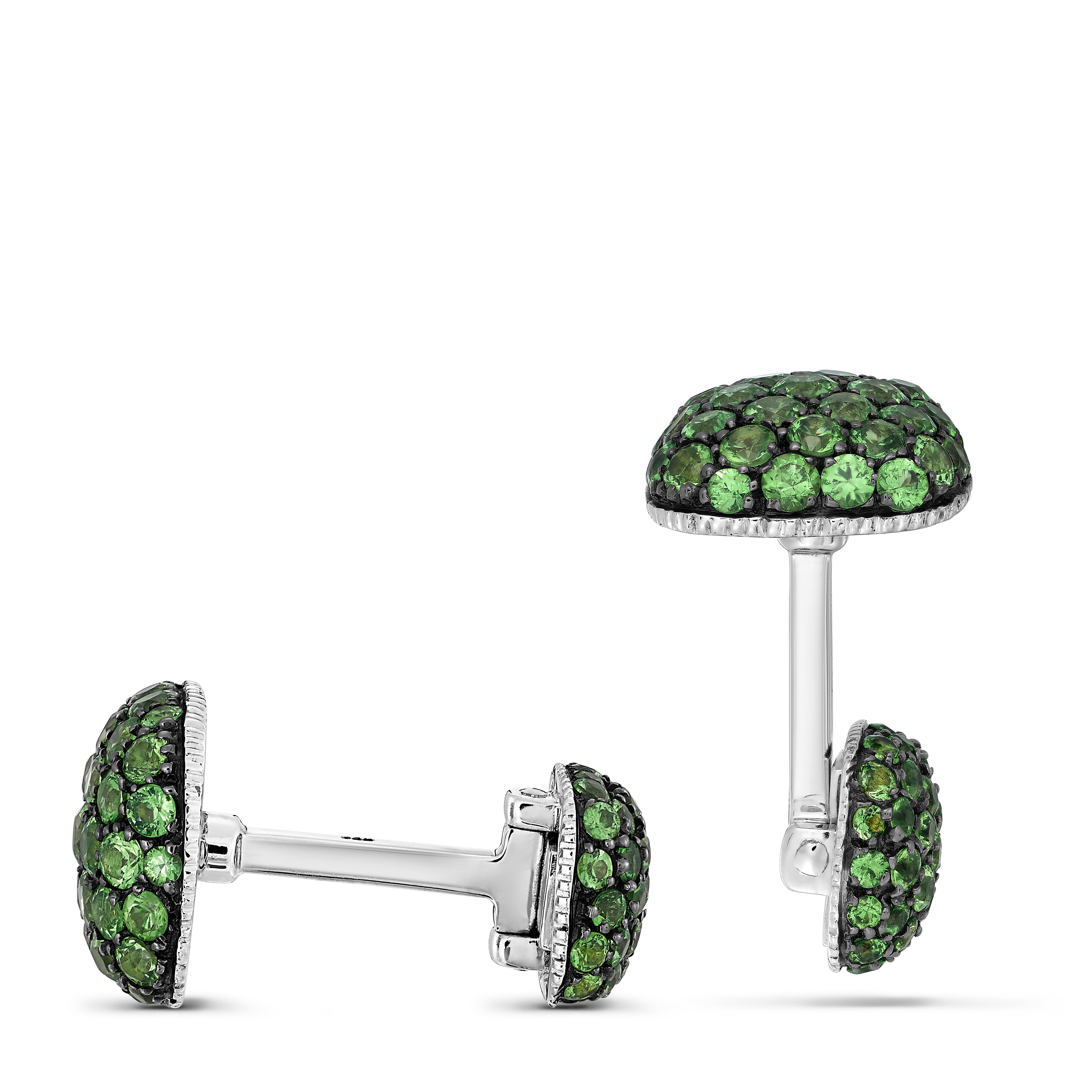 Cufflinks Pavé Tsavorite