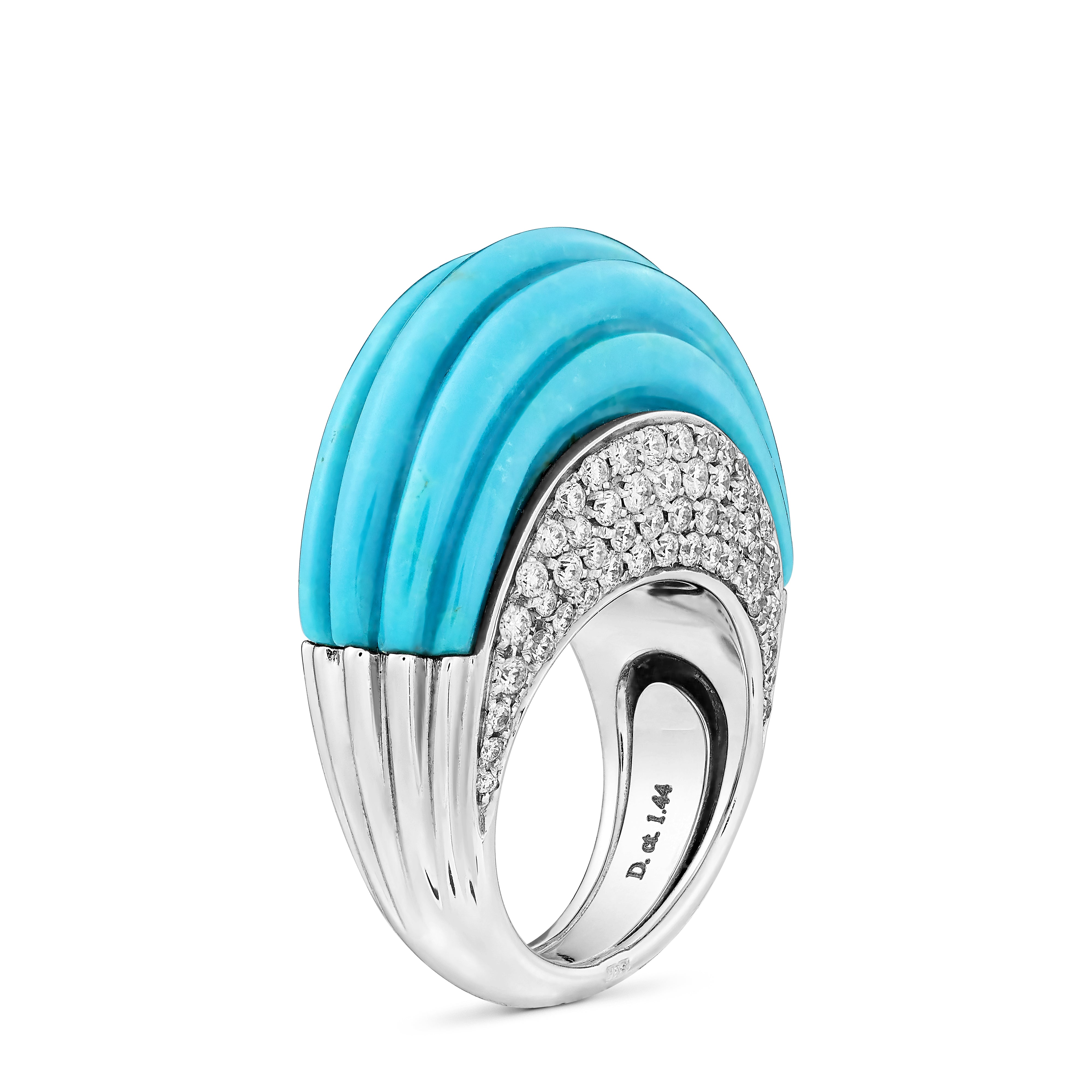 Ring Rigato Blue Turquoise #53