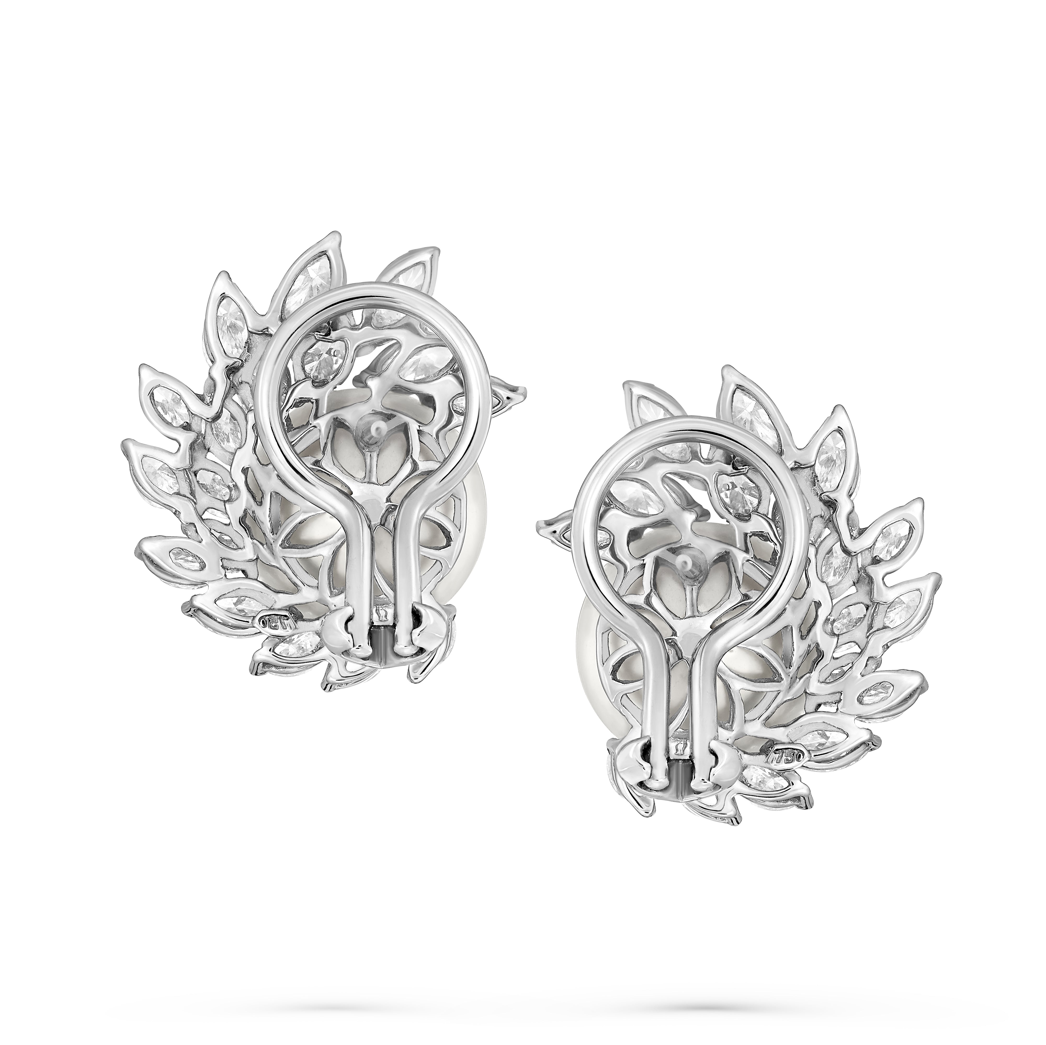 Earrings Marquise Pearls