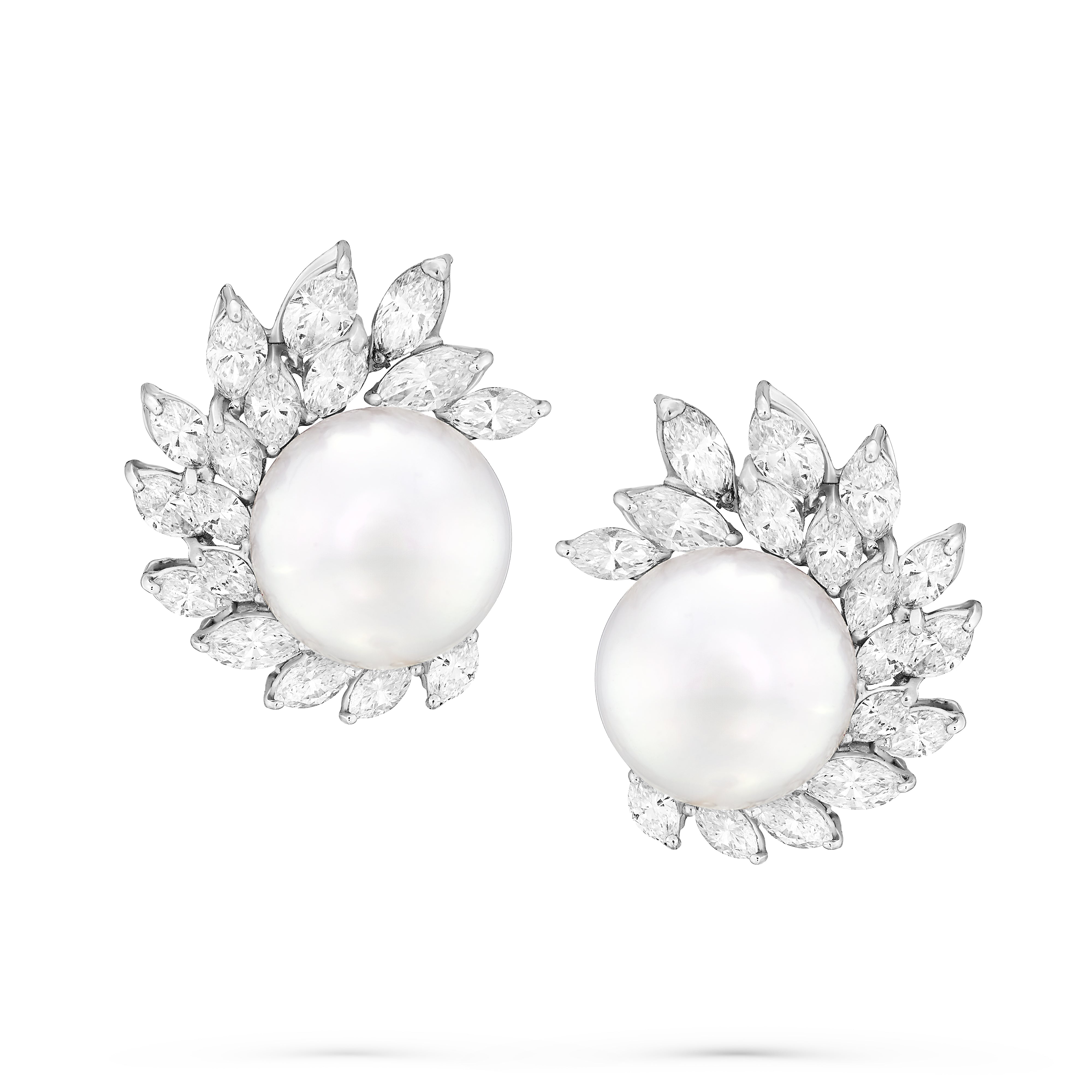 Earrings Marquise Pearls