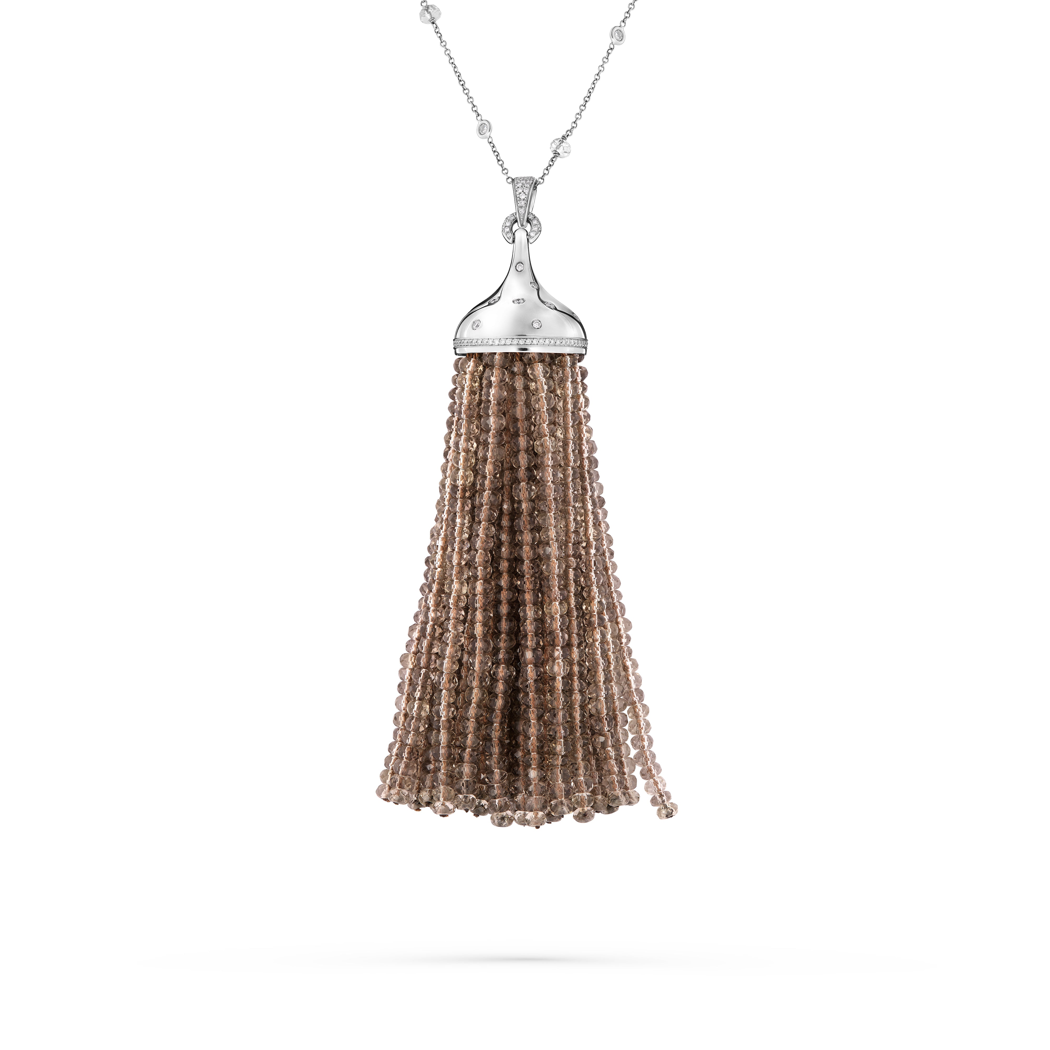 Necklace Smoky Quartz Tassel