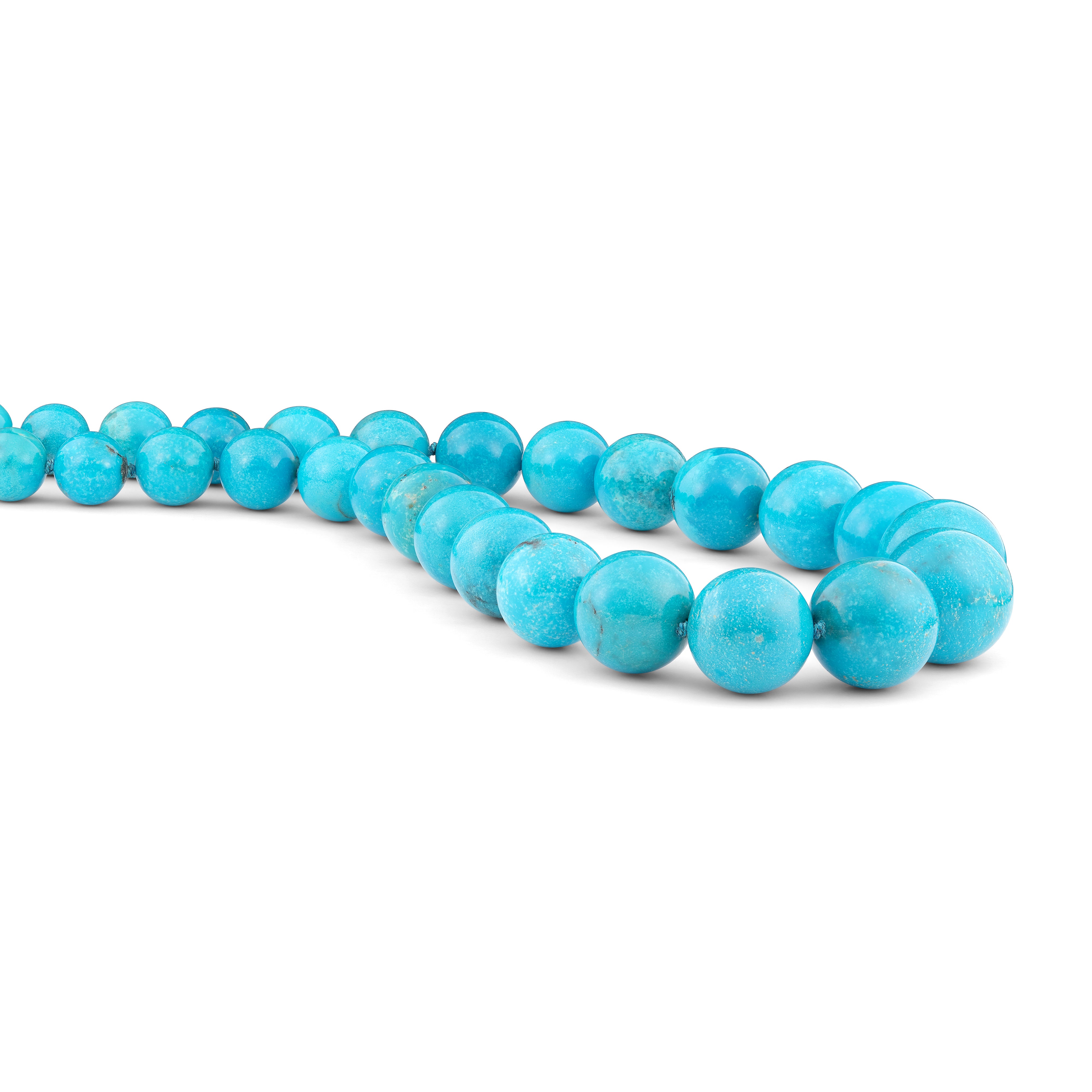 Necklace Blue Turquoise Globes