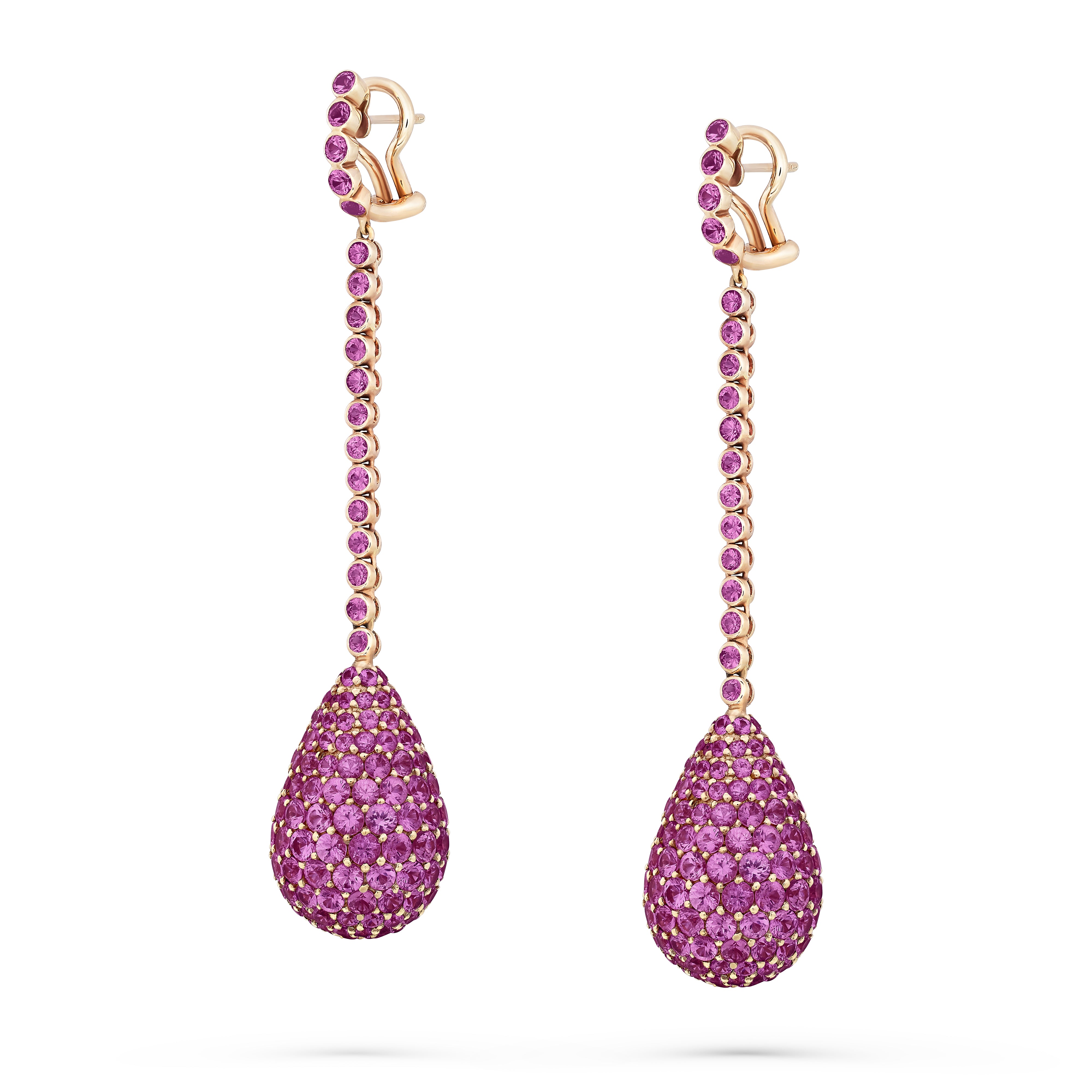 Earrings Angelique Pink Sapphire