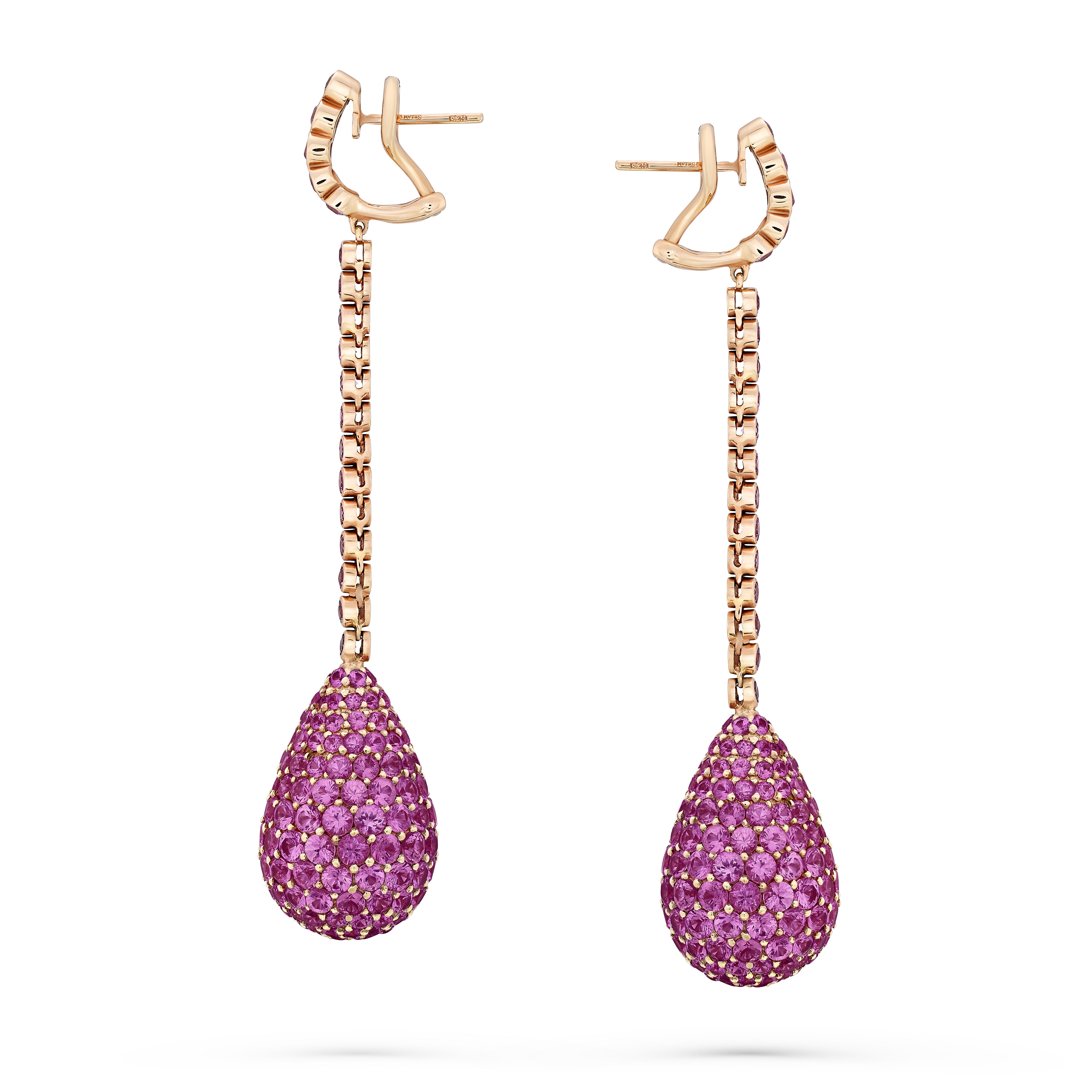 Earrings Angelique Pink Sapphire