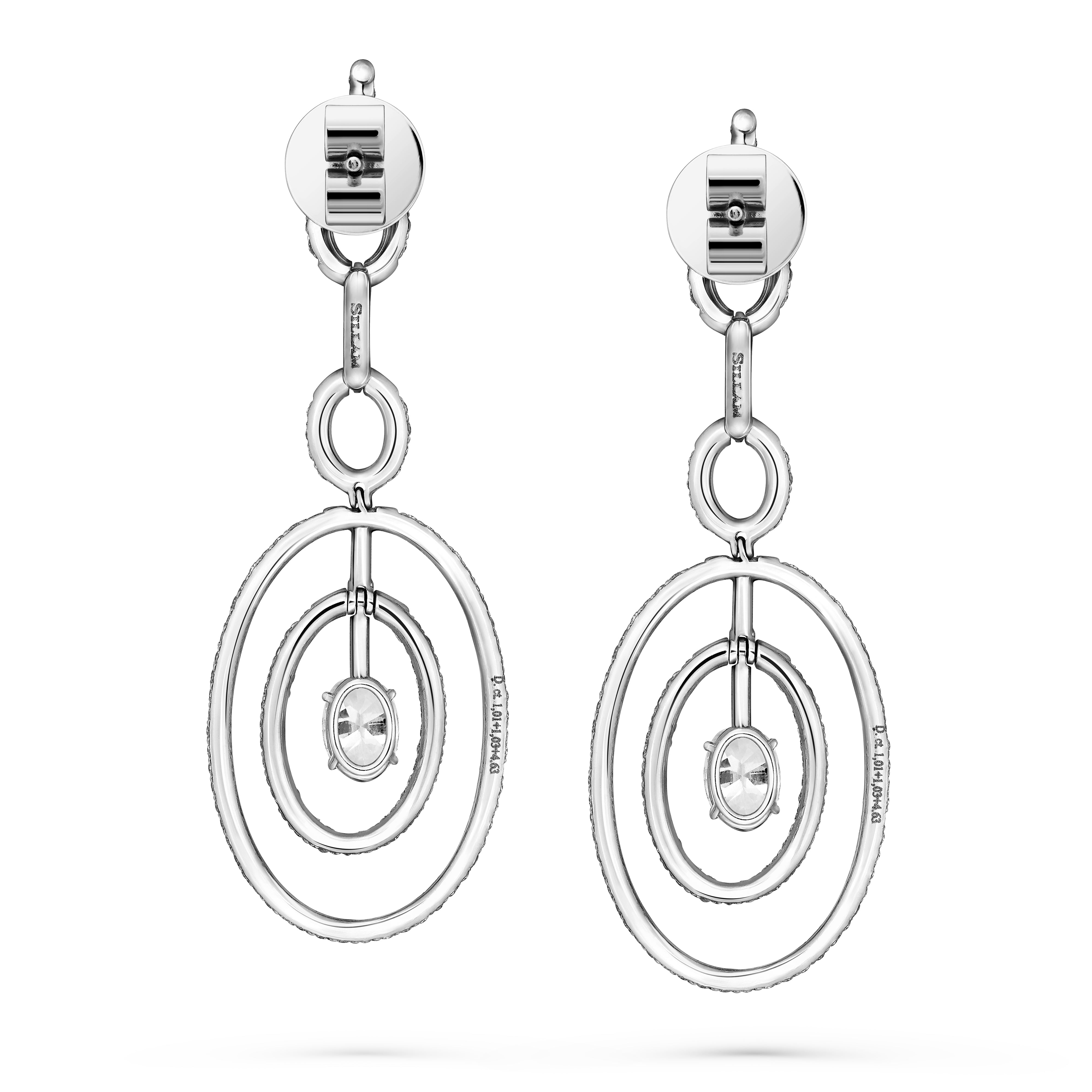 Earrings Oval Circles