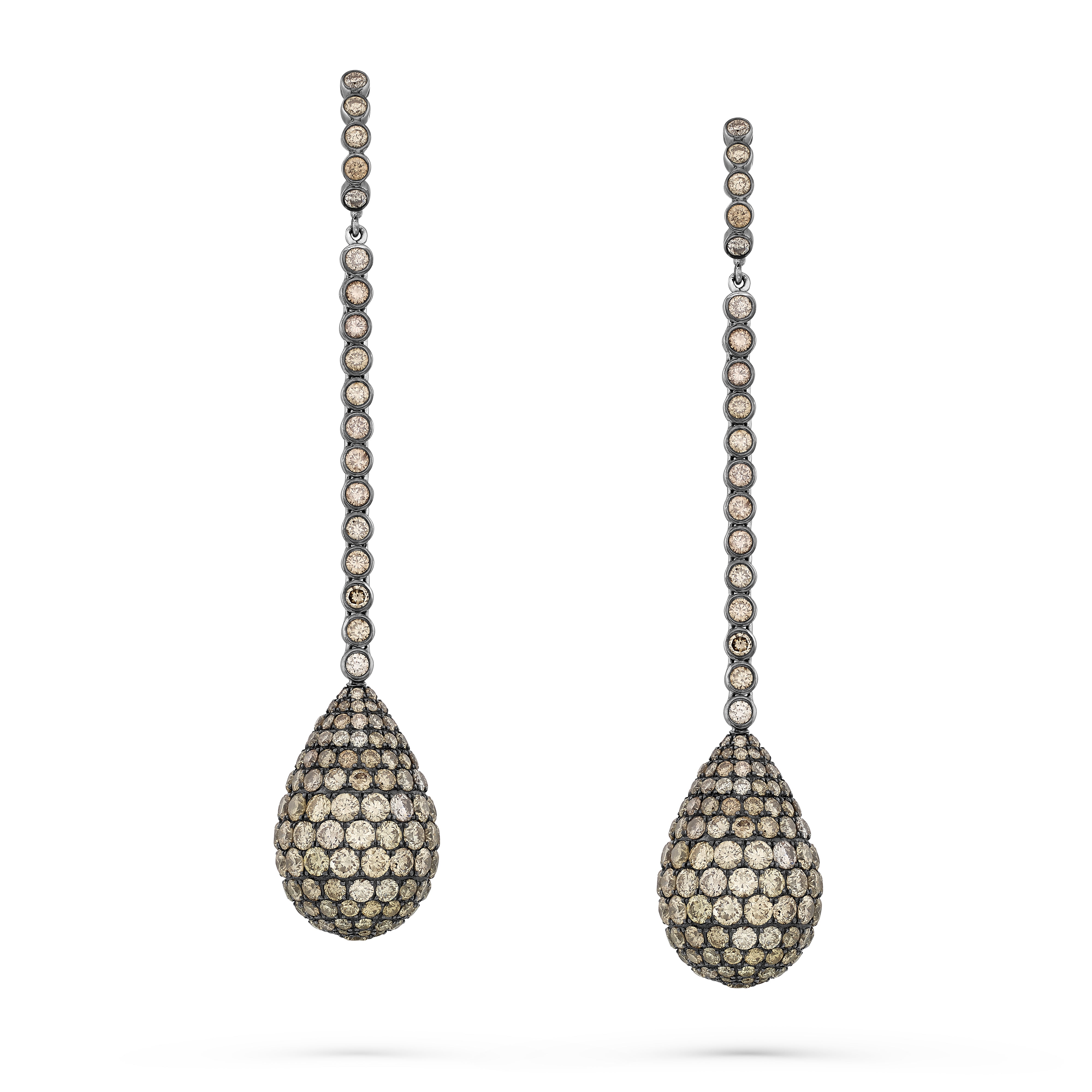 Earrings Angelique Brown Diamond