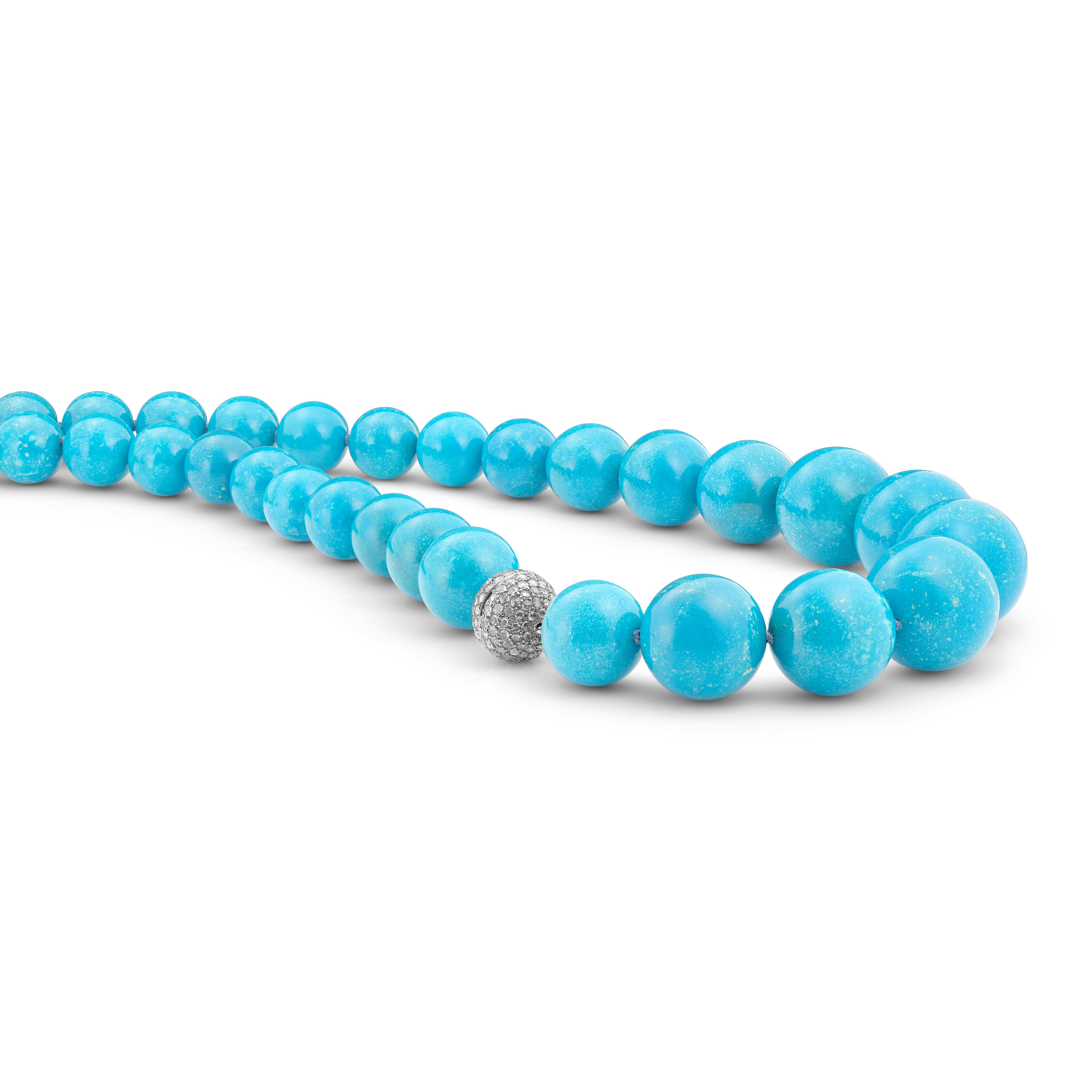 Necklace Blue Turquoise 1 Row