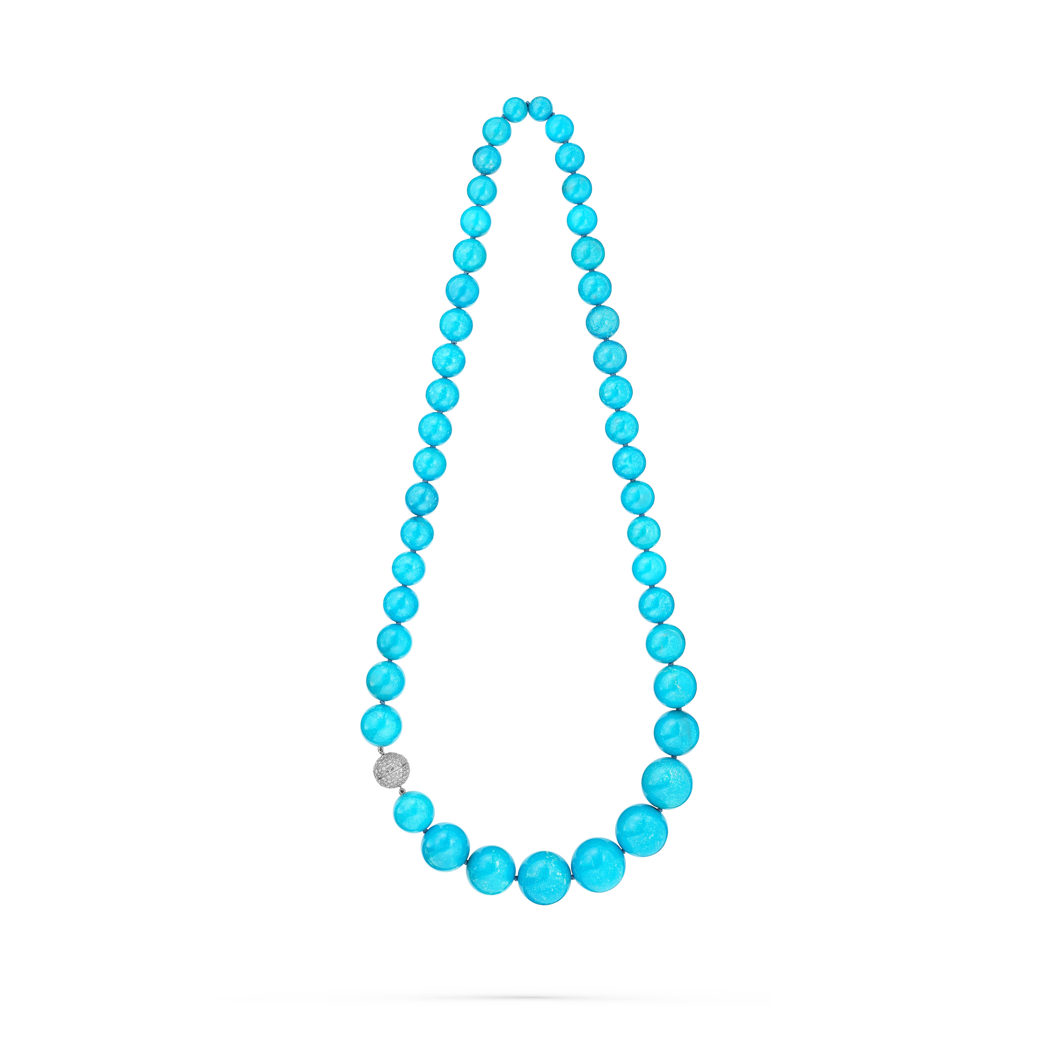 Necklace Blue Turquoise 1 Row