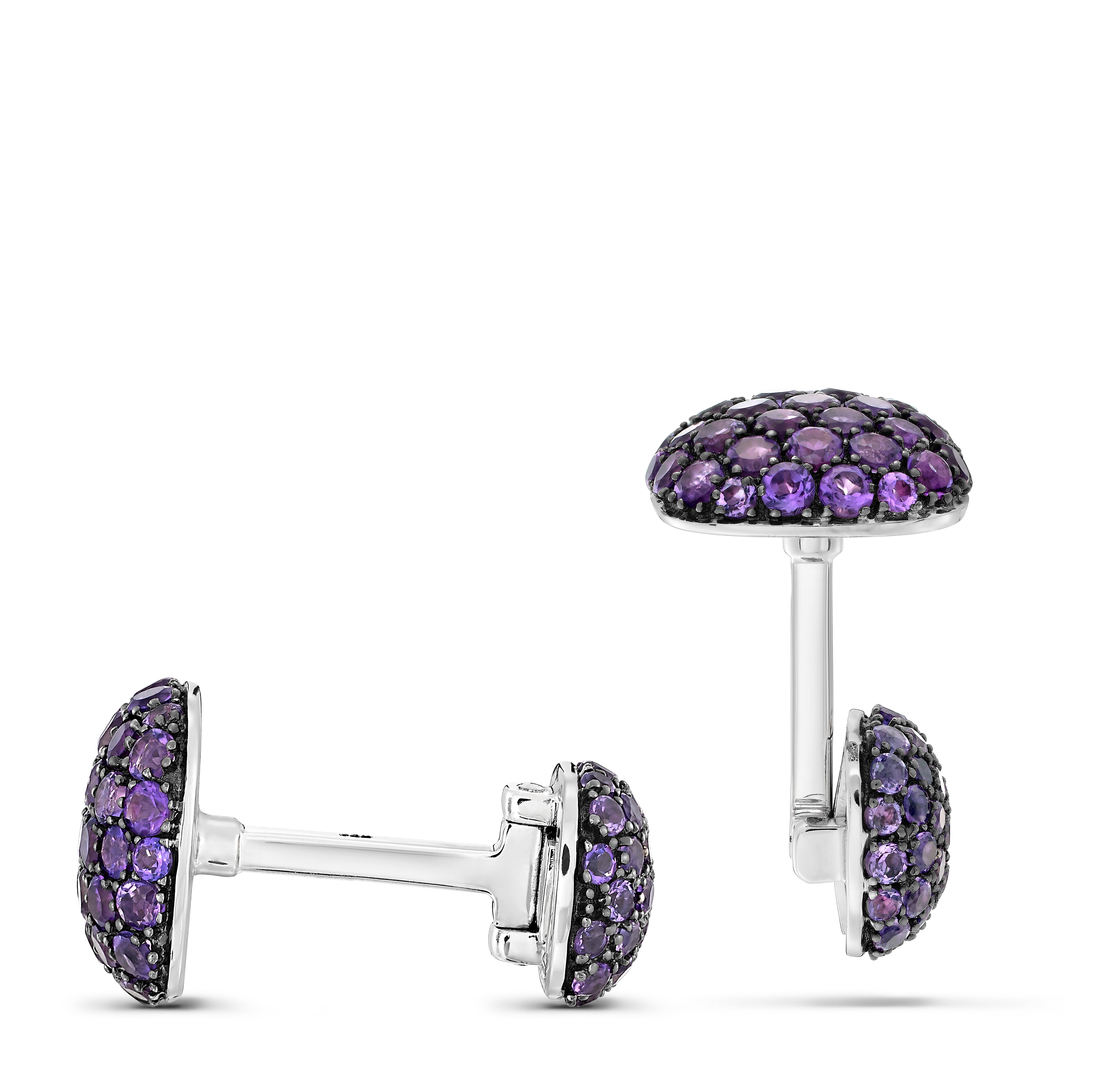 Cufflinks Pavé Amethyst