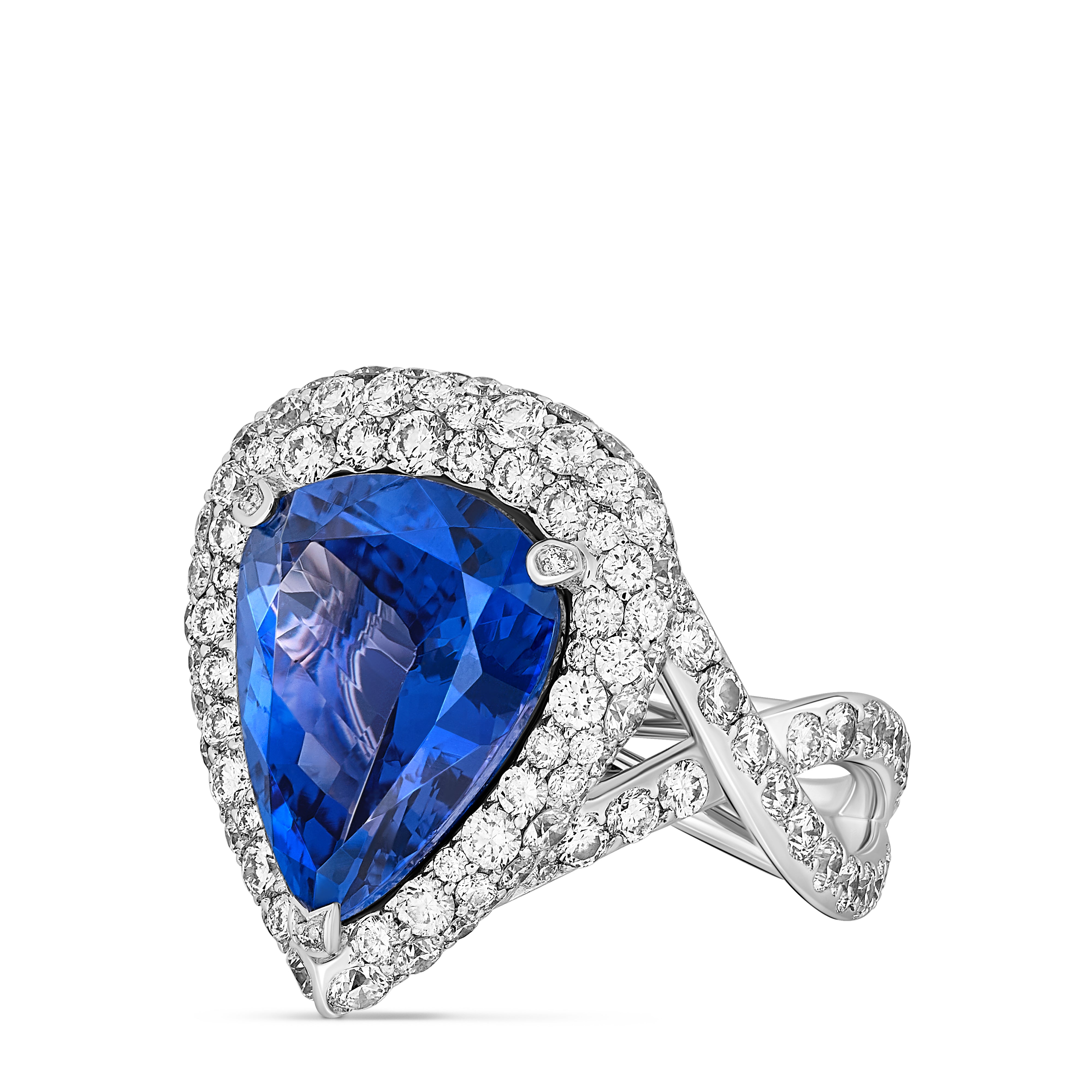 Ring Moonlight Pearshape Tanzanite #52