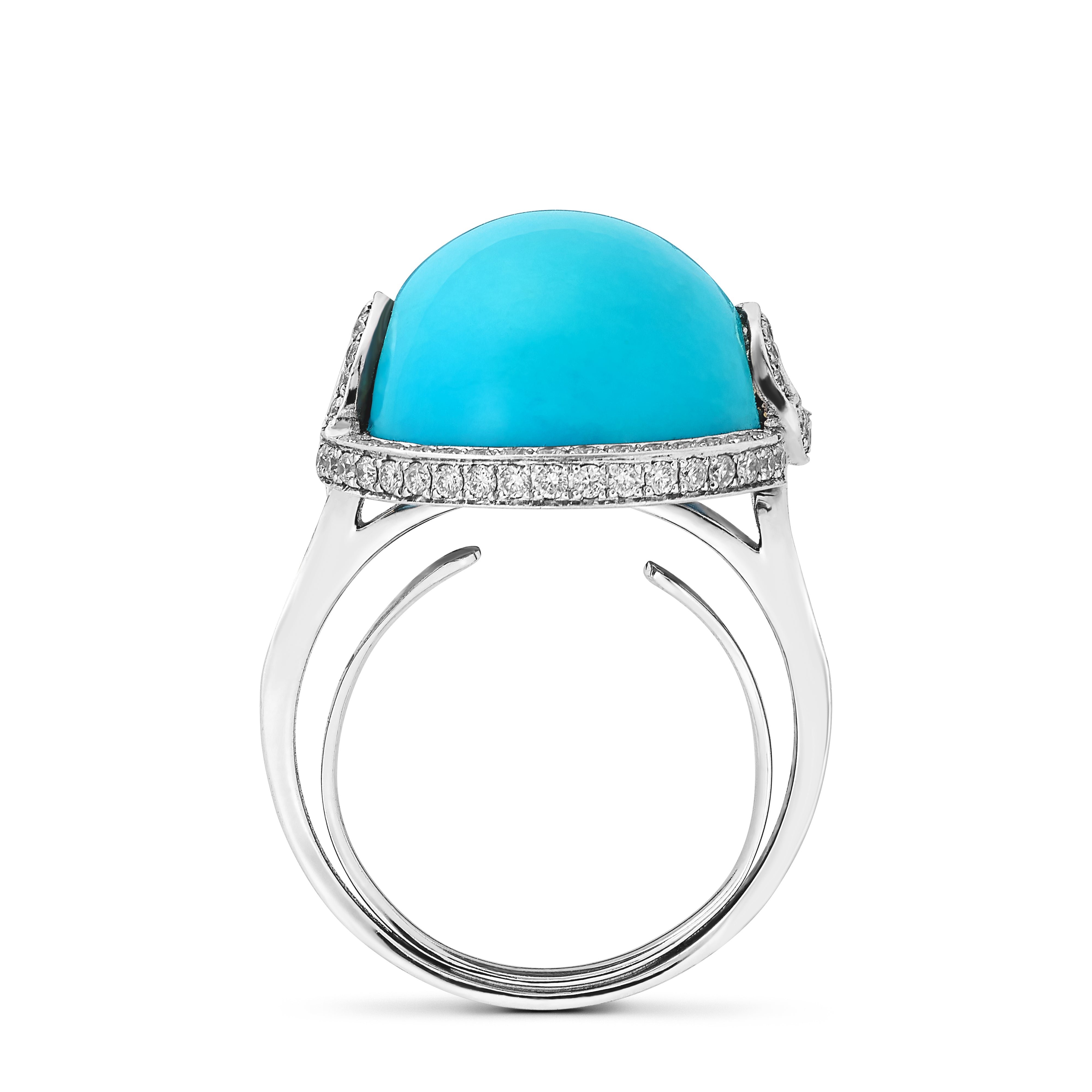 Ring Arabesque Blue Turquoise #55
