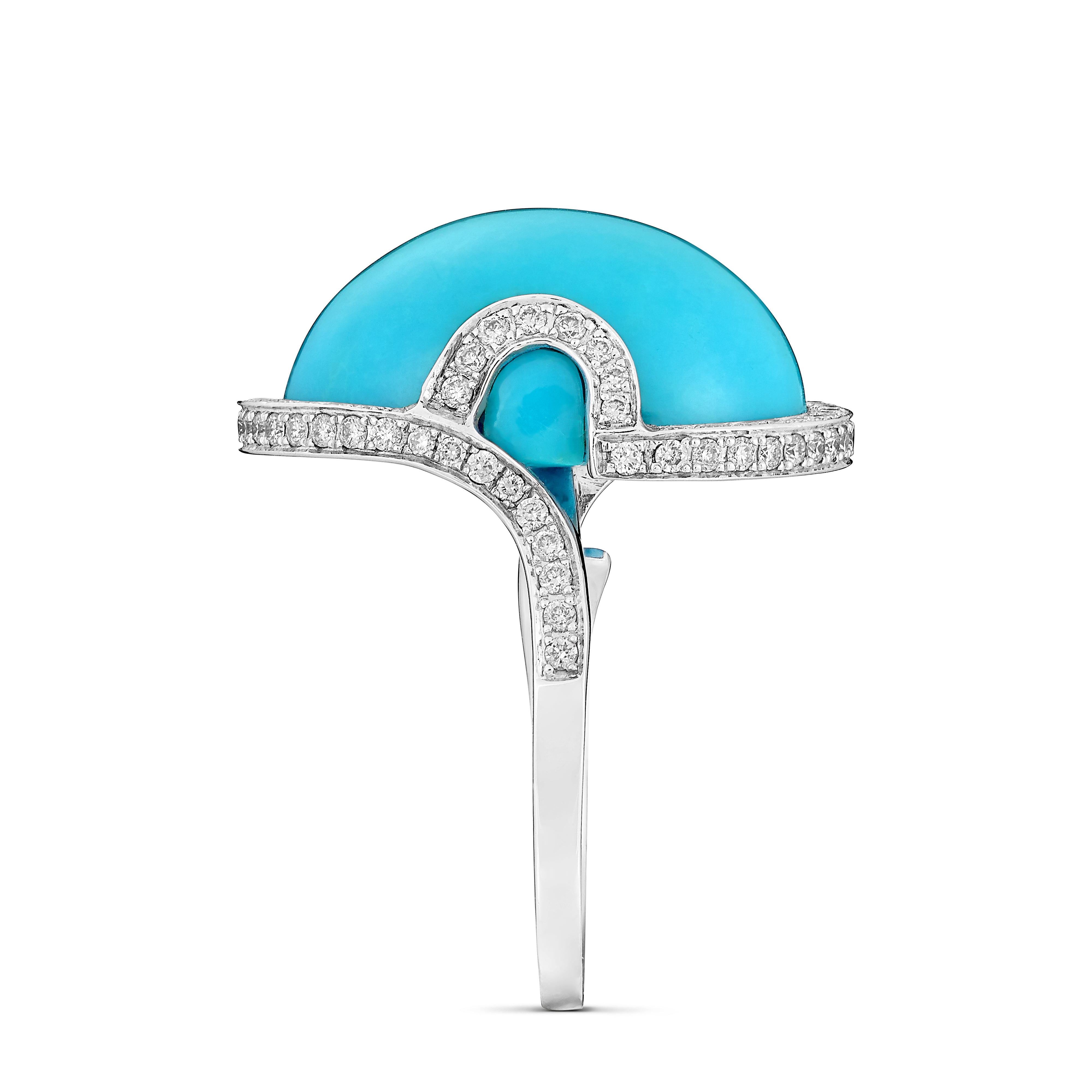 Ring Arabesque Blue Turquoise #55