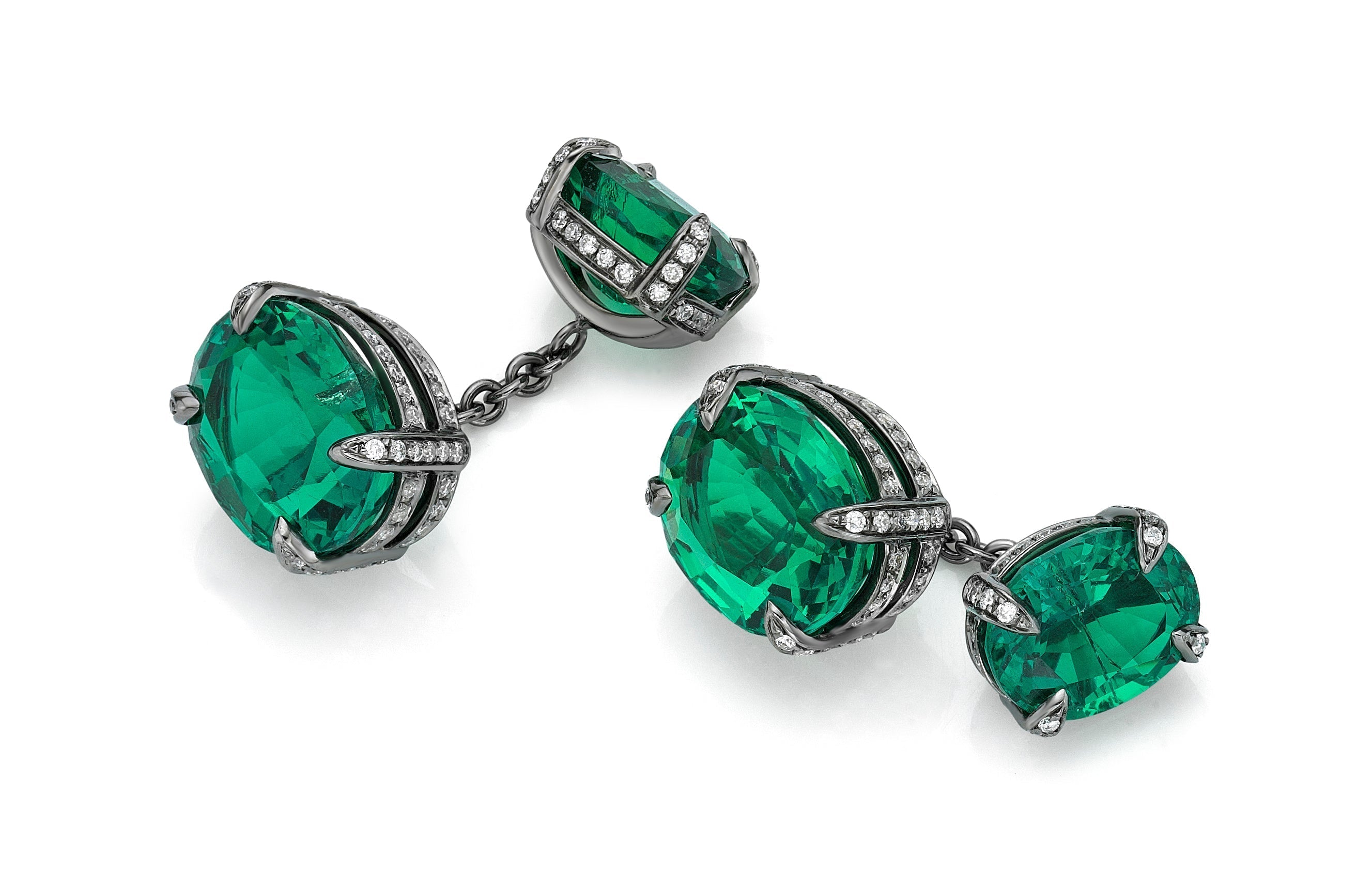 Cufflinks Rocky Reflection Emerald