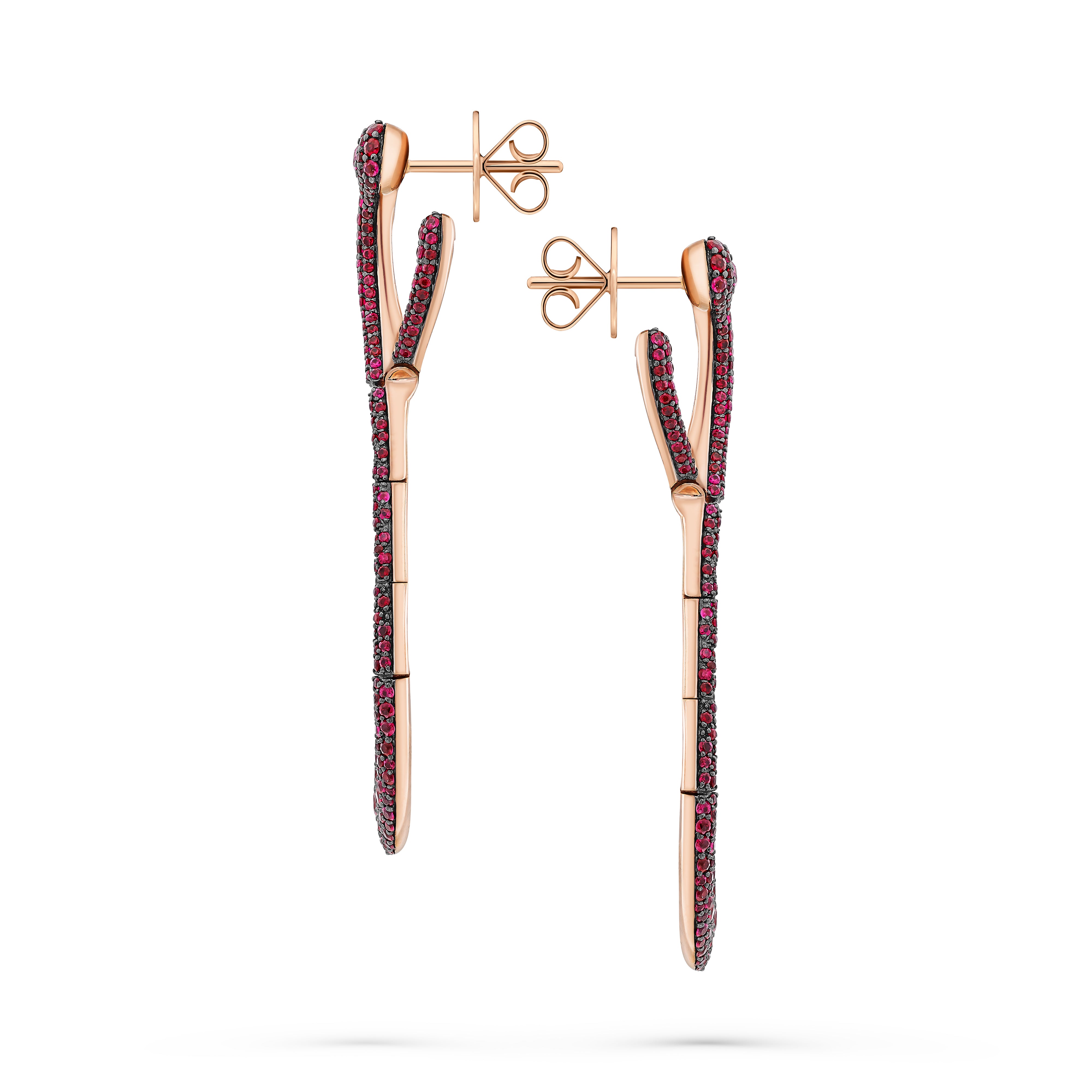 Earrings Endless Love Ruby Small