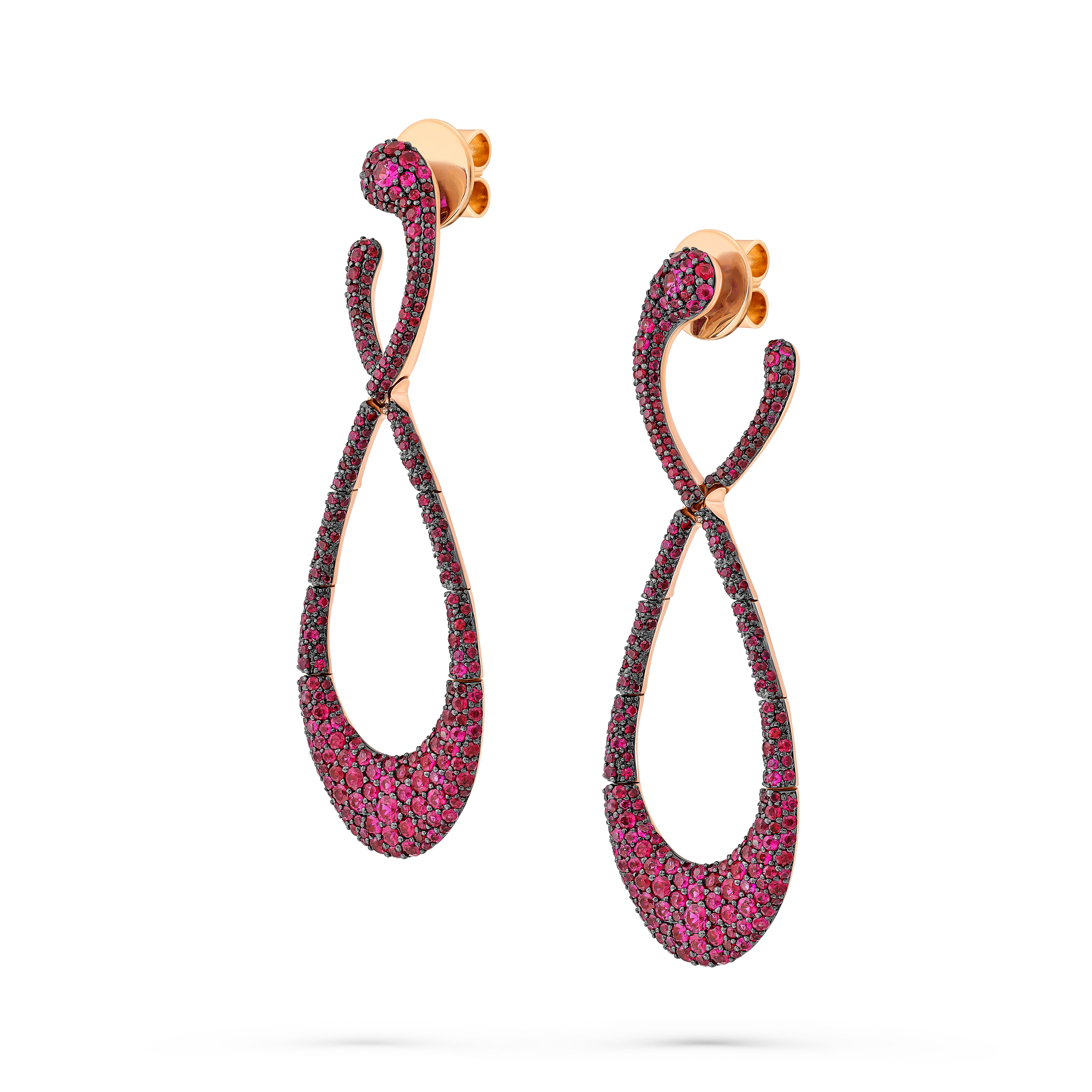 Earrings Endless Love Ruby Small