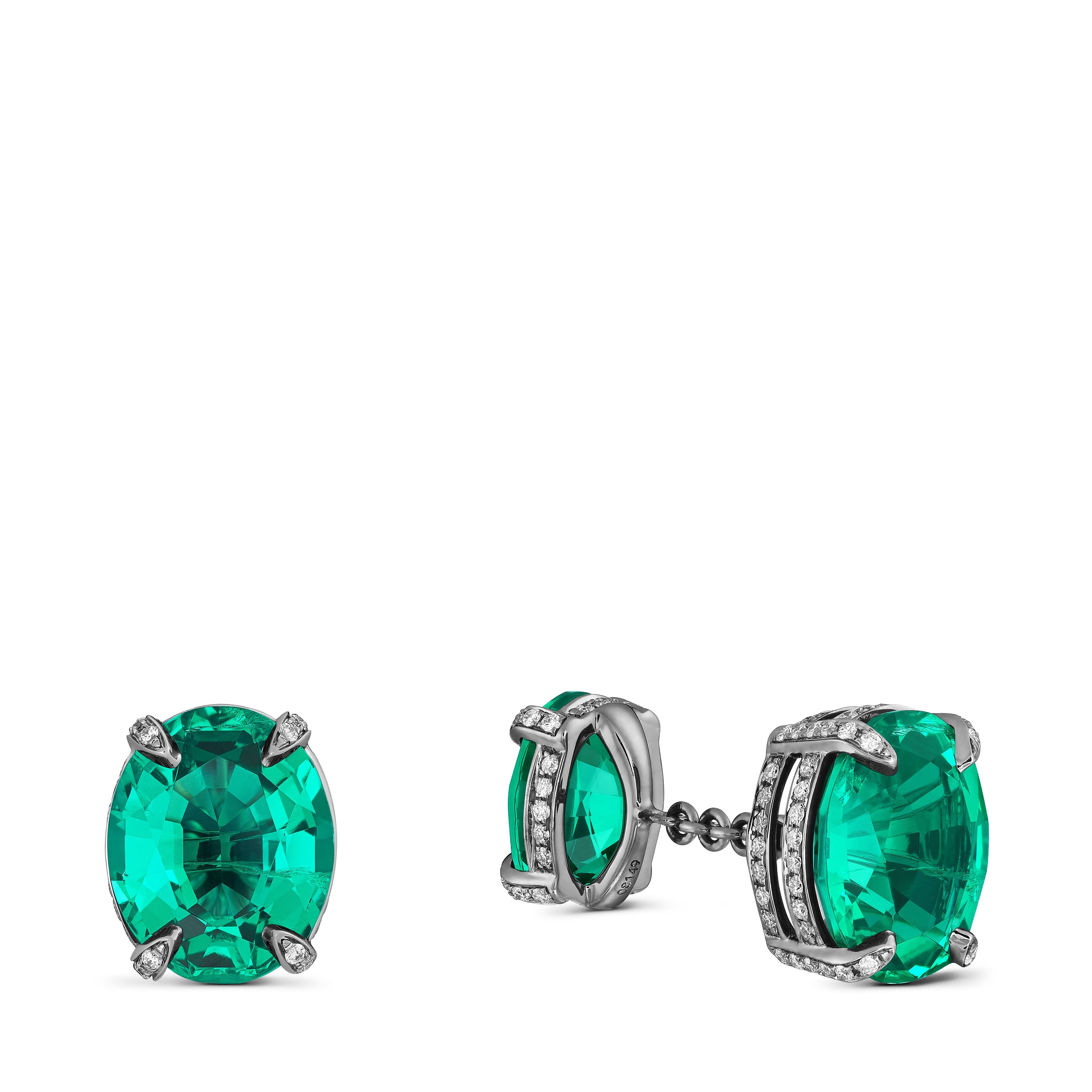 Cufflinks Rocky Reflection Emerald