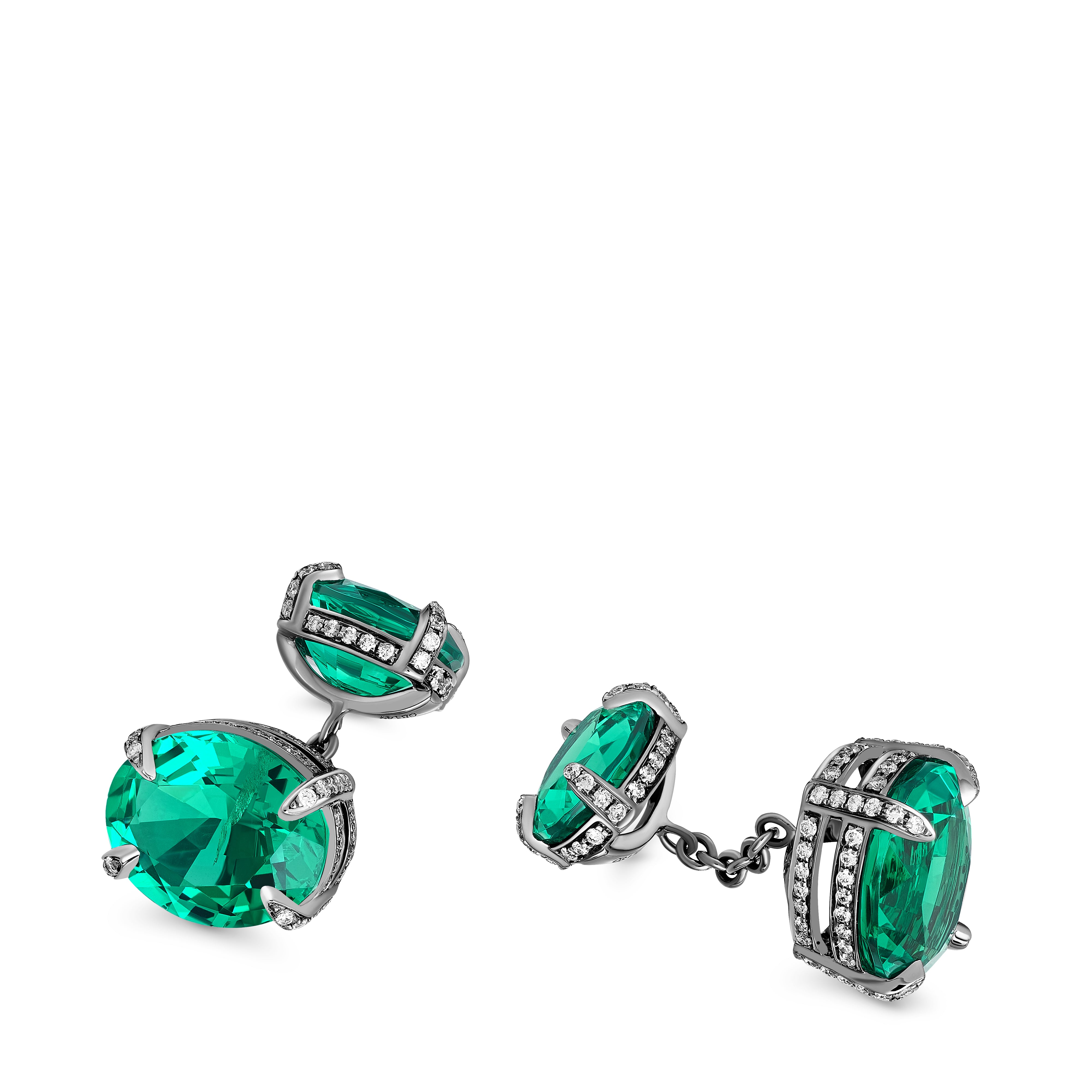 Cufflinks Rocky Reflection Emerald