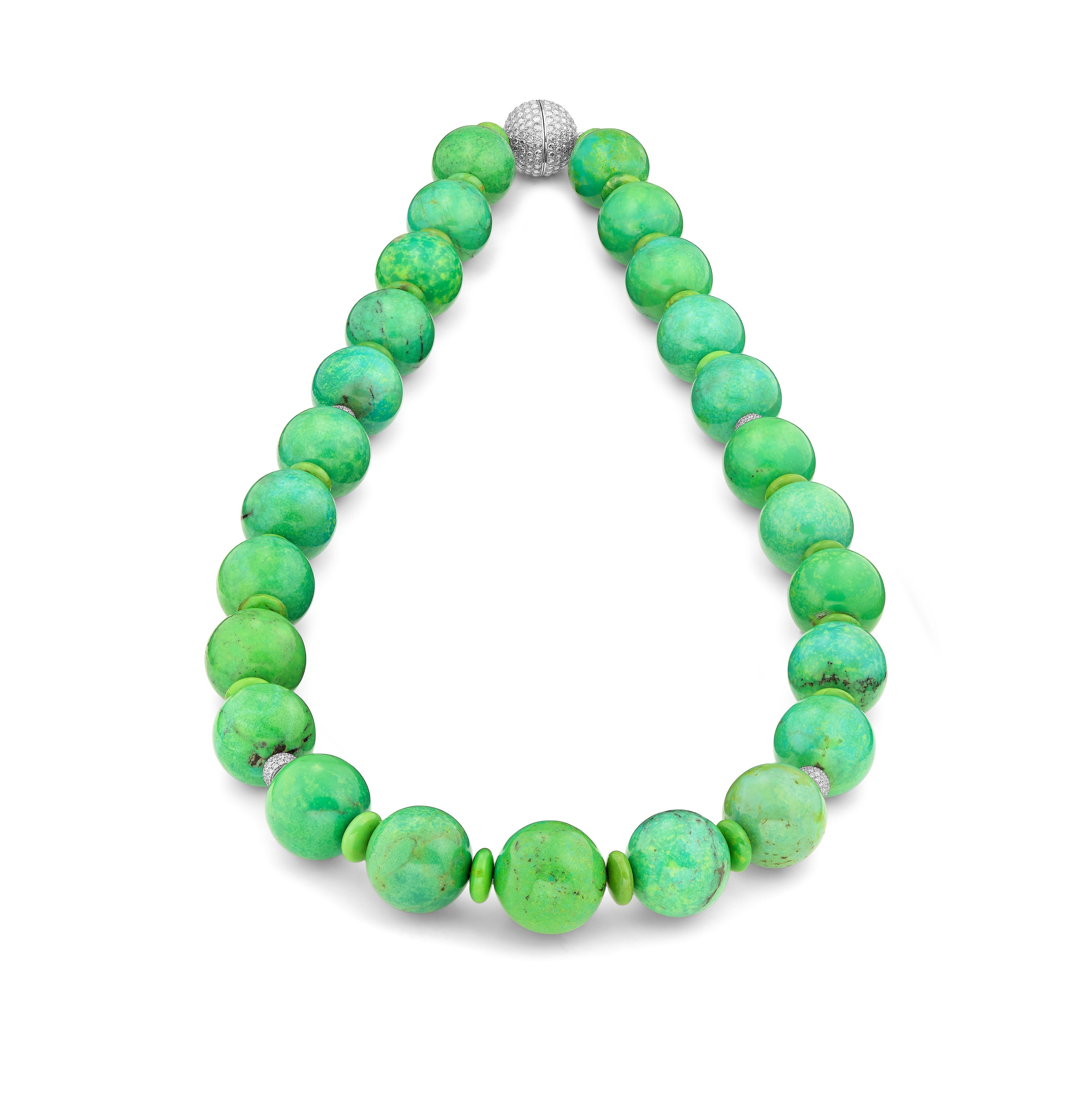 Necklace Green Turquoise