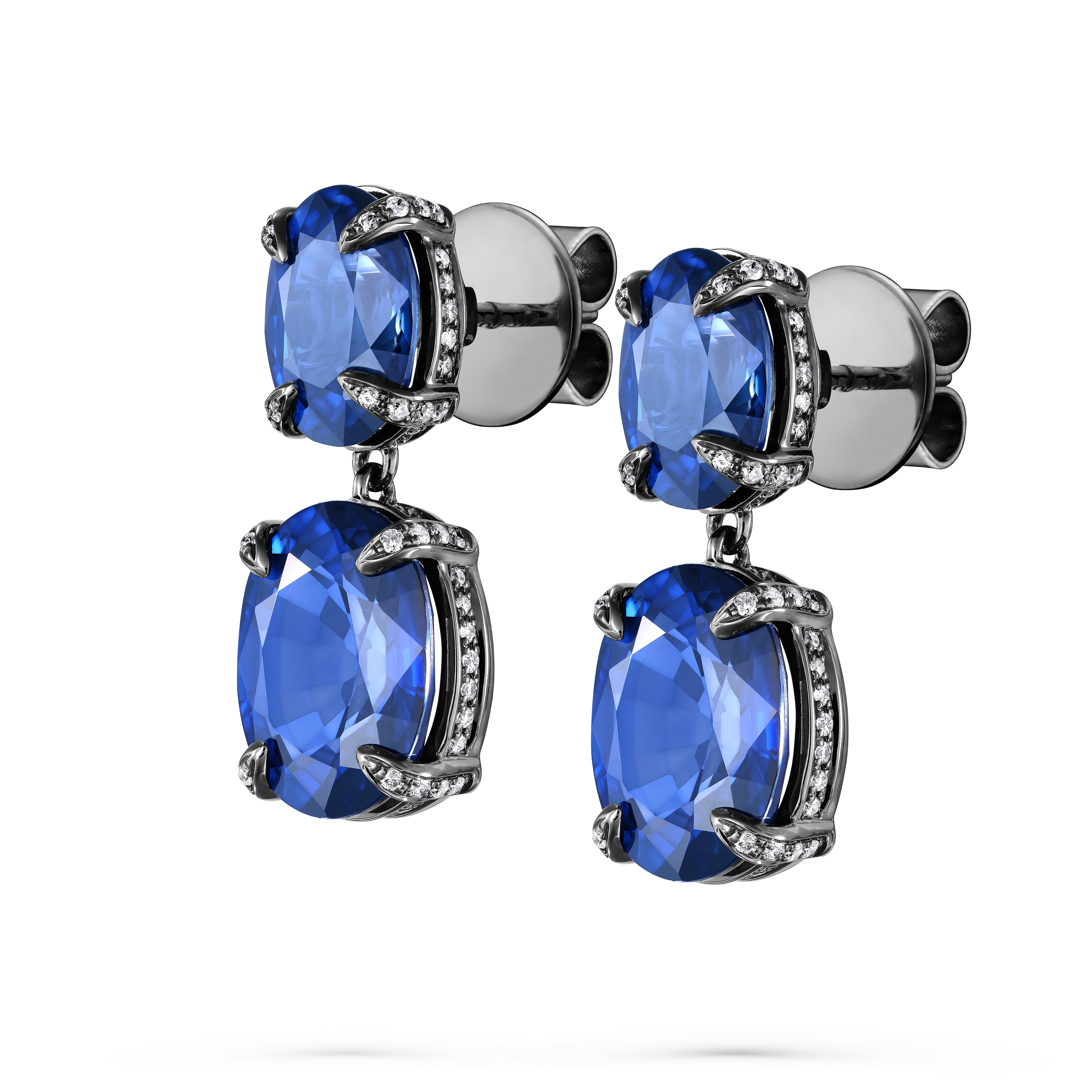 Earrings Rocky Reflection Sapphire
