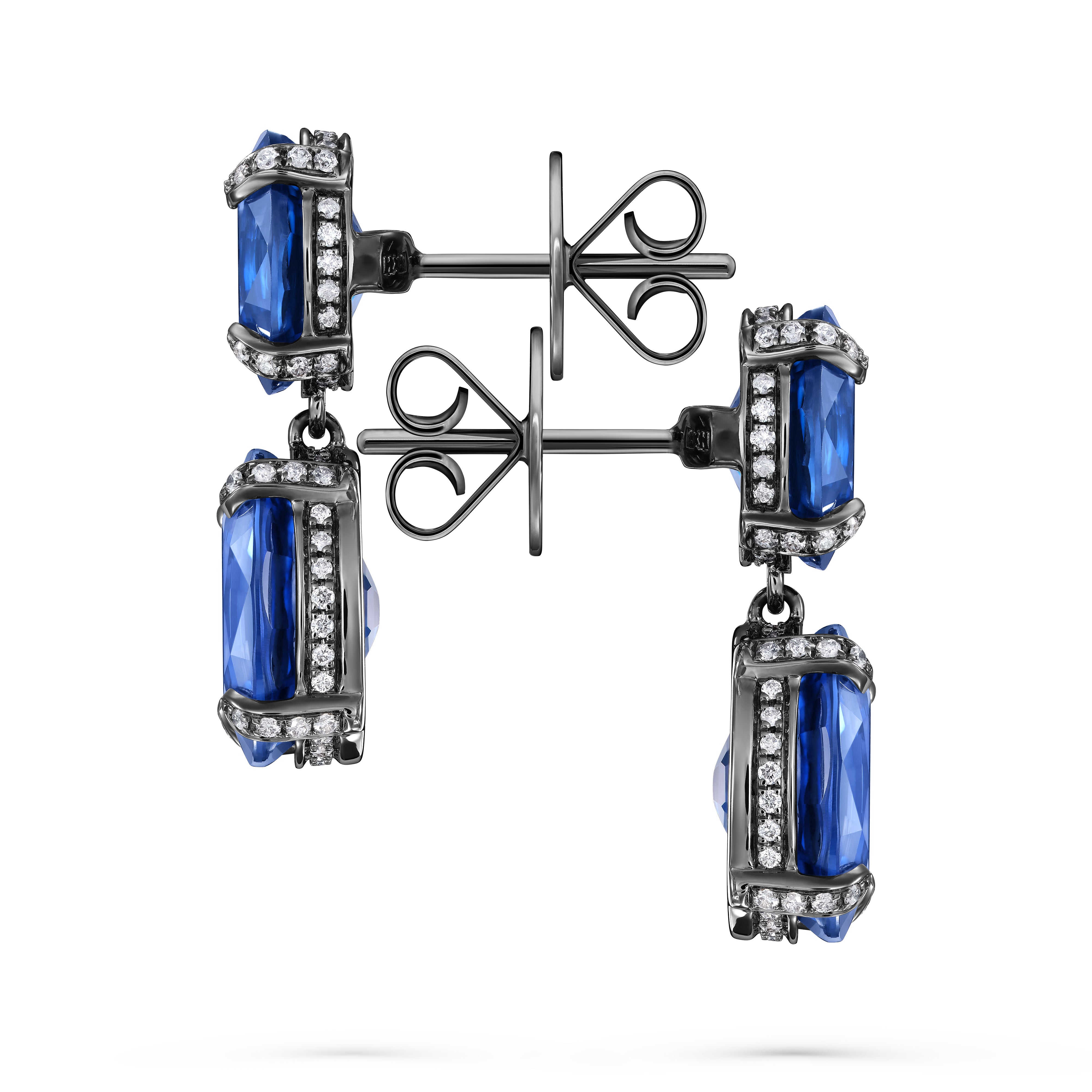 Earrings Rocky Reflection Sapphire