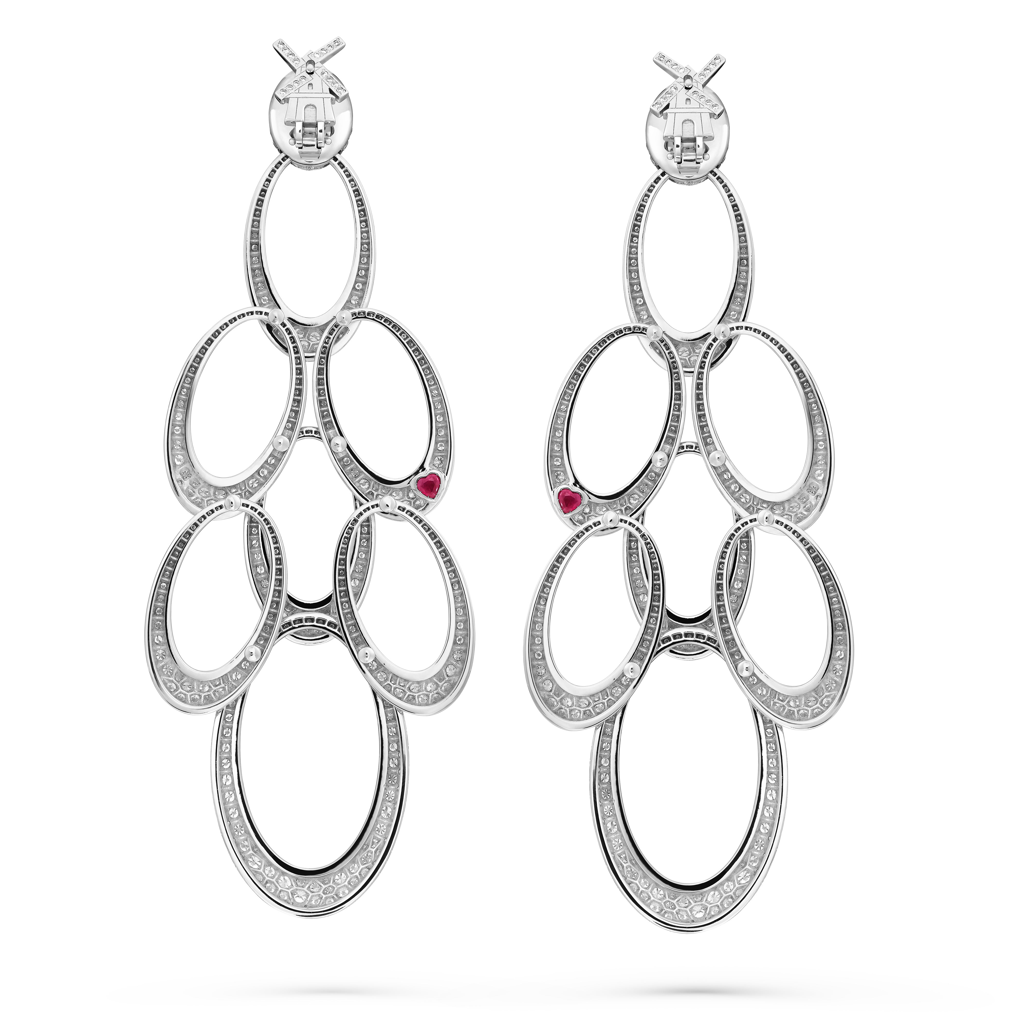 Earrings Moulins de mon Coeur