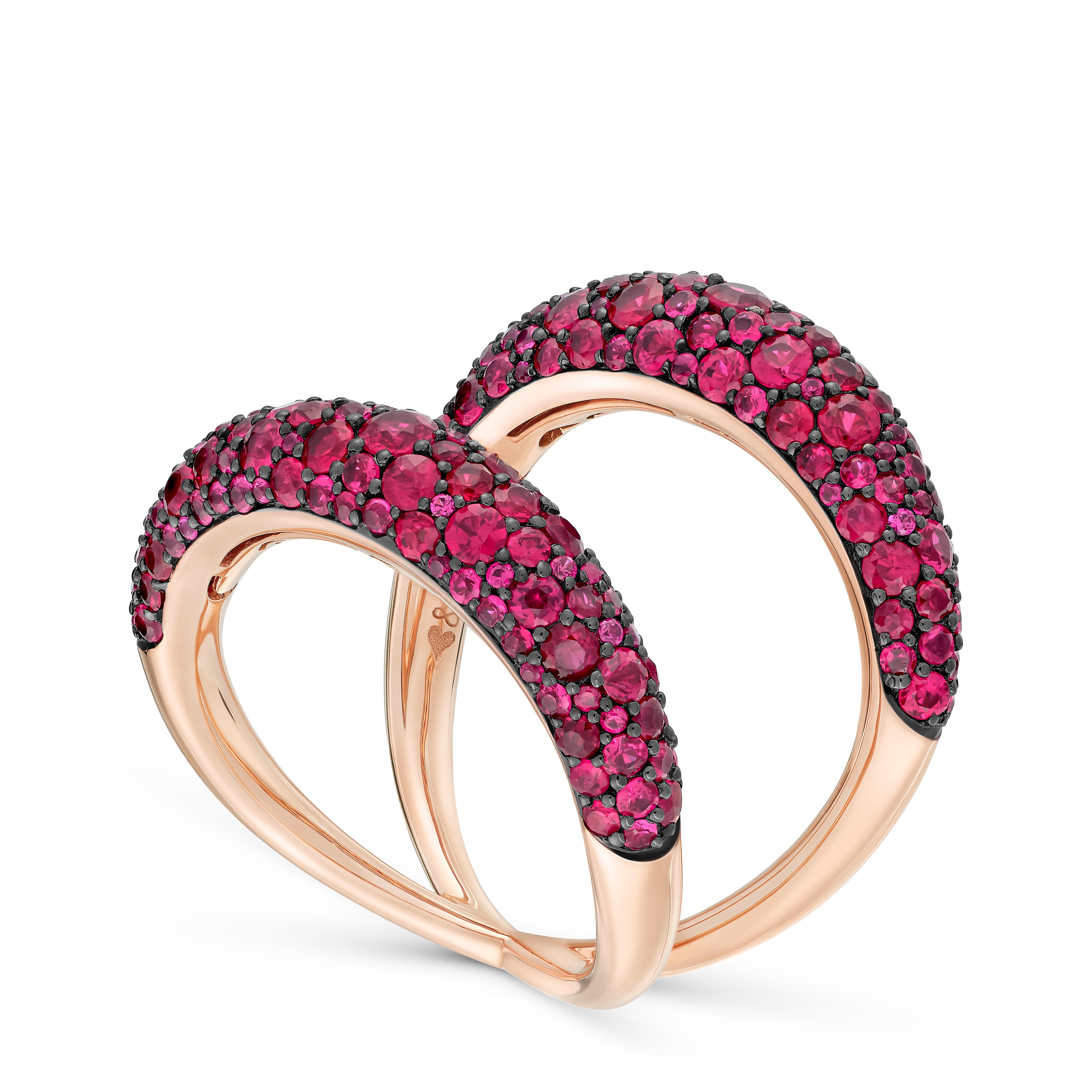 Ring Endless Love Wide Ruby