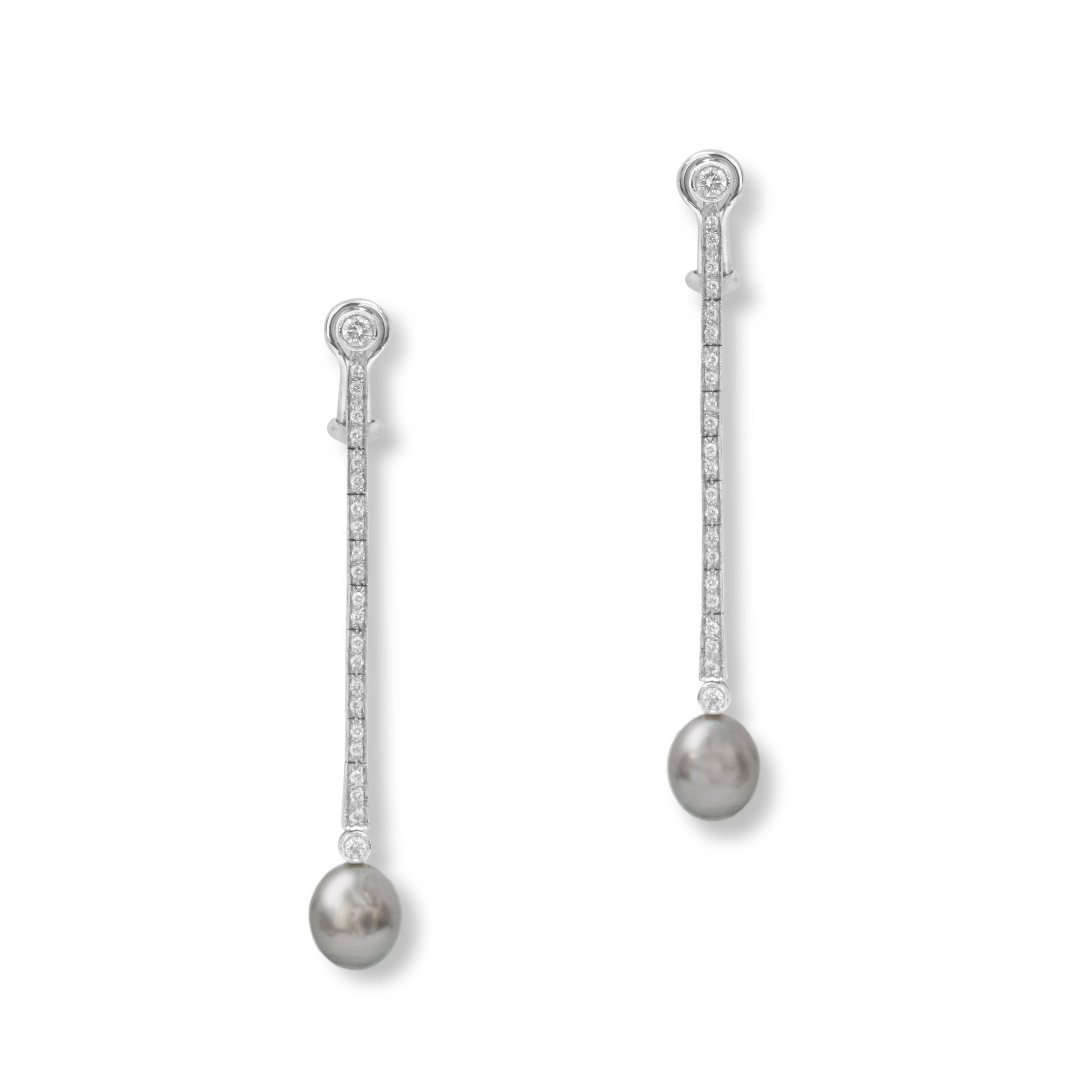 Earrings Southsea Pearls Grey
