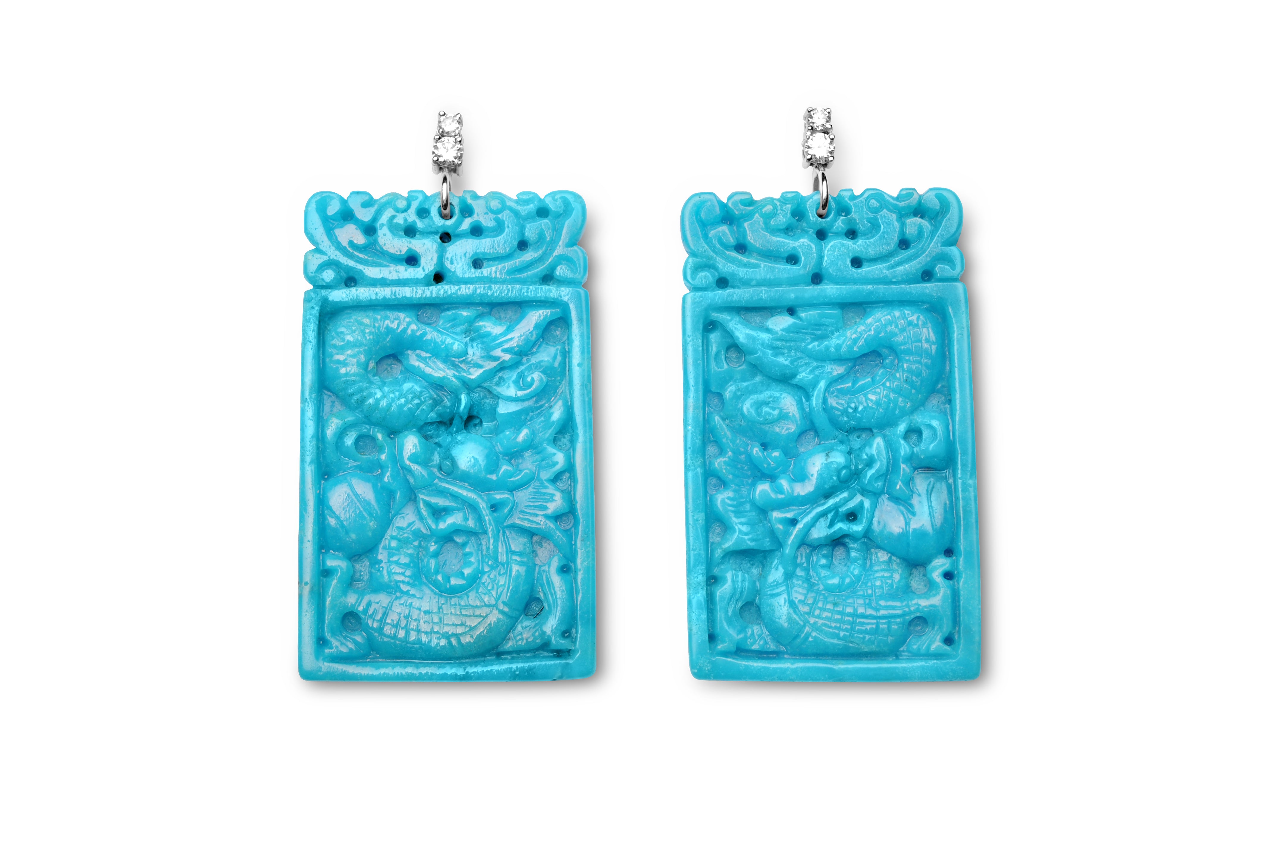 Earrings Blue Turquoise