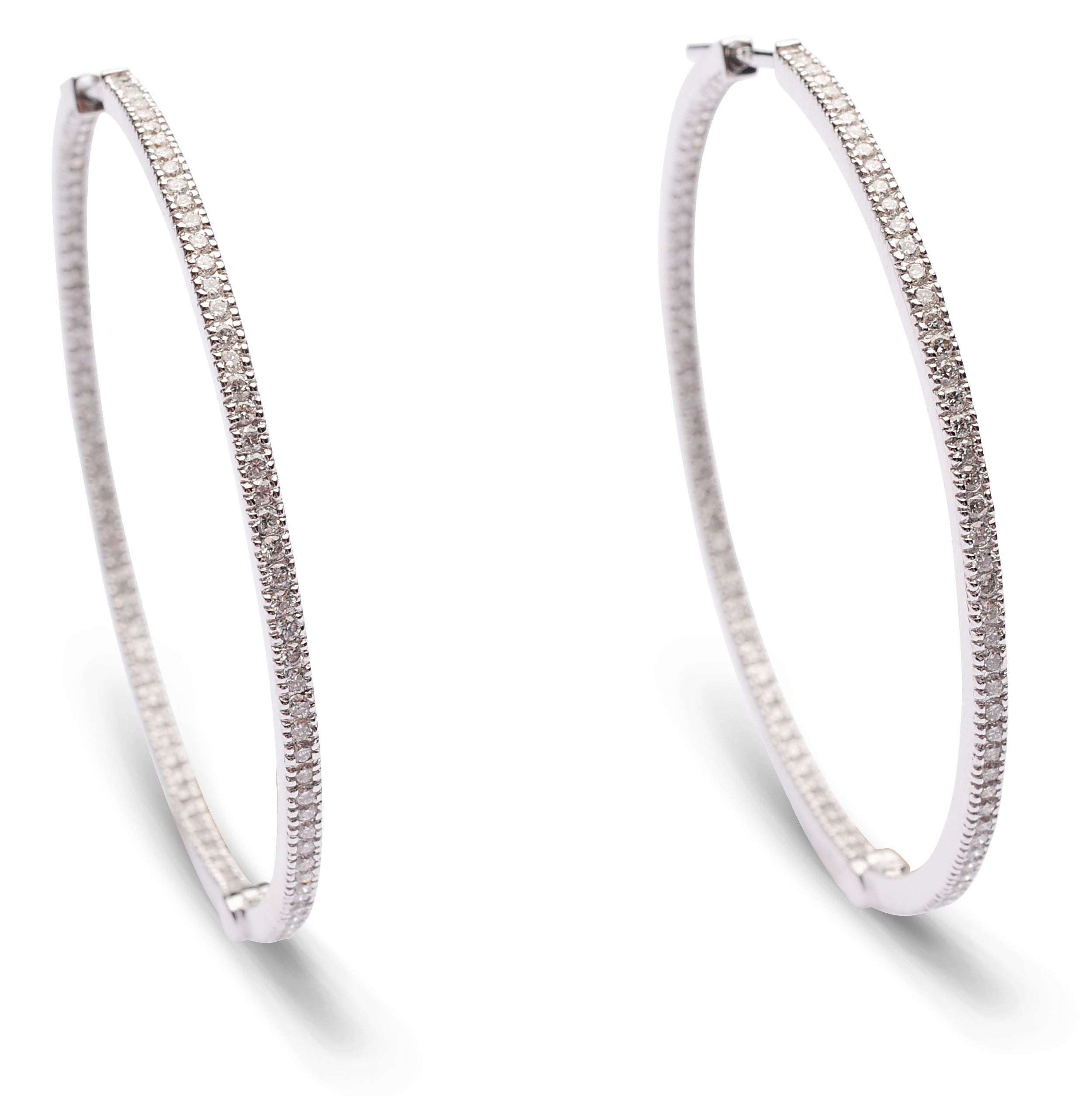 Earrings Hoops Diamond