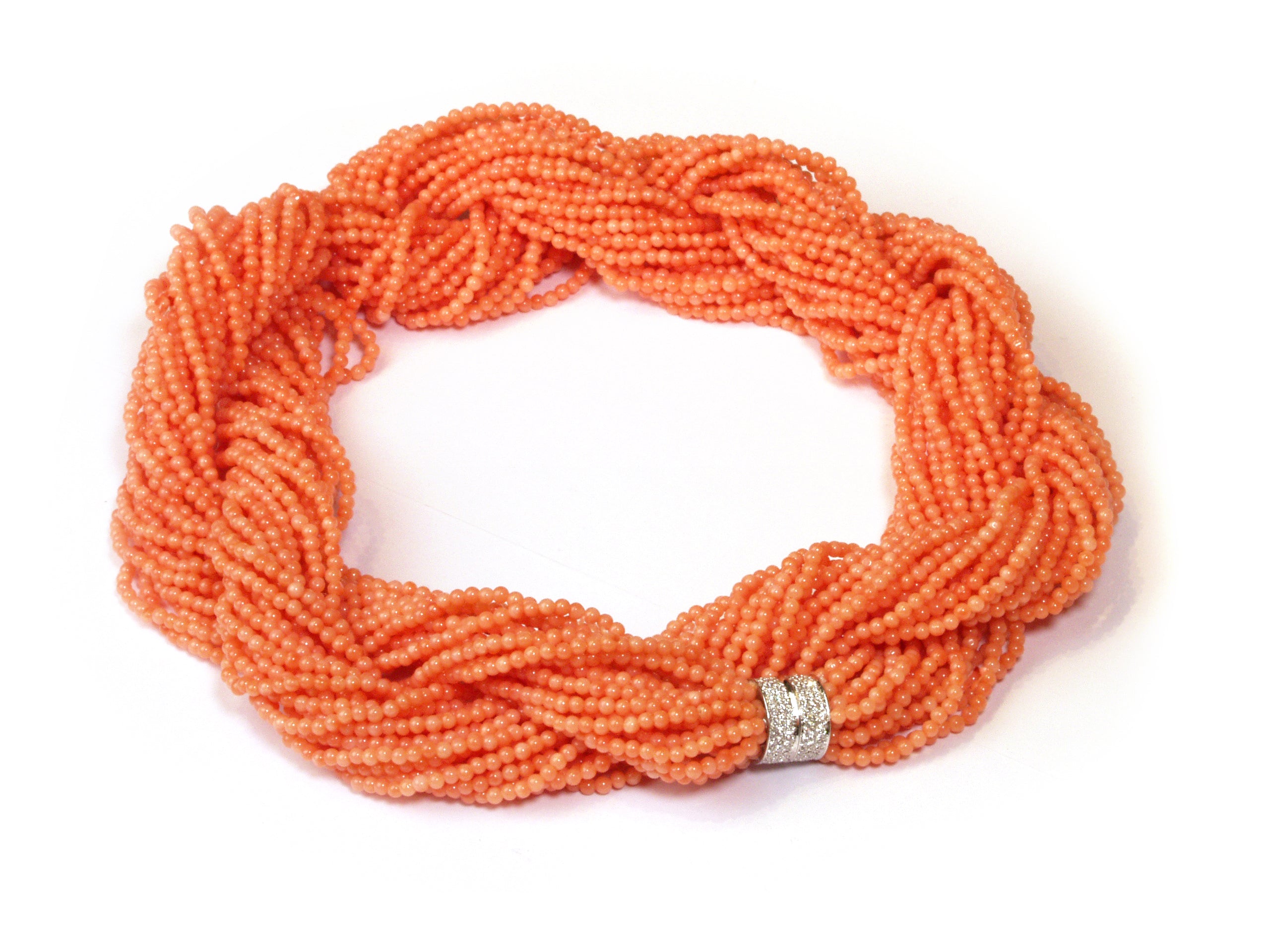 Necklace Coral 20 Rows