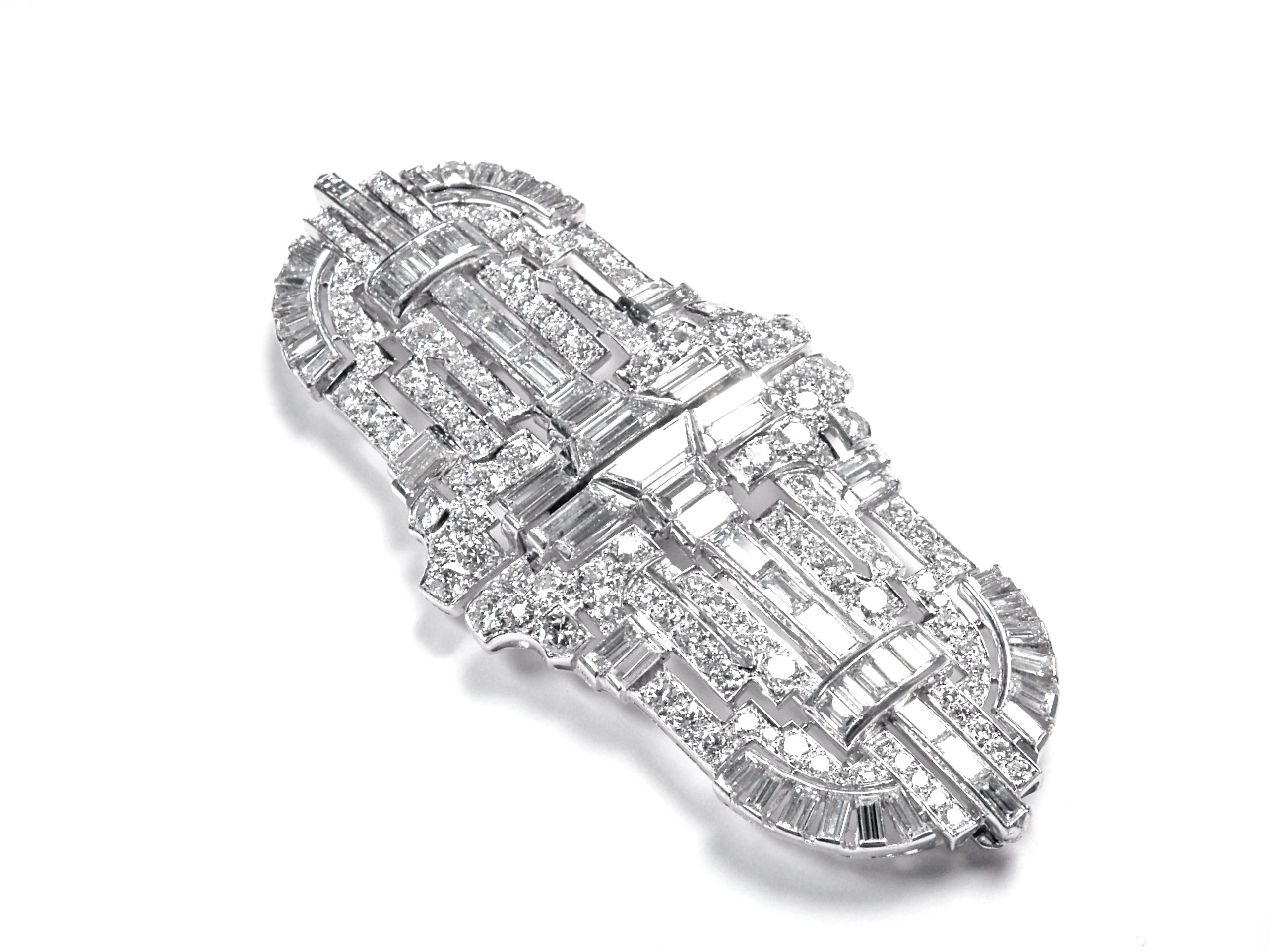 Brooch Double Clip Diamond