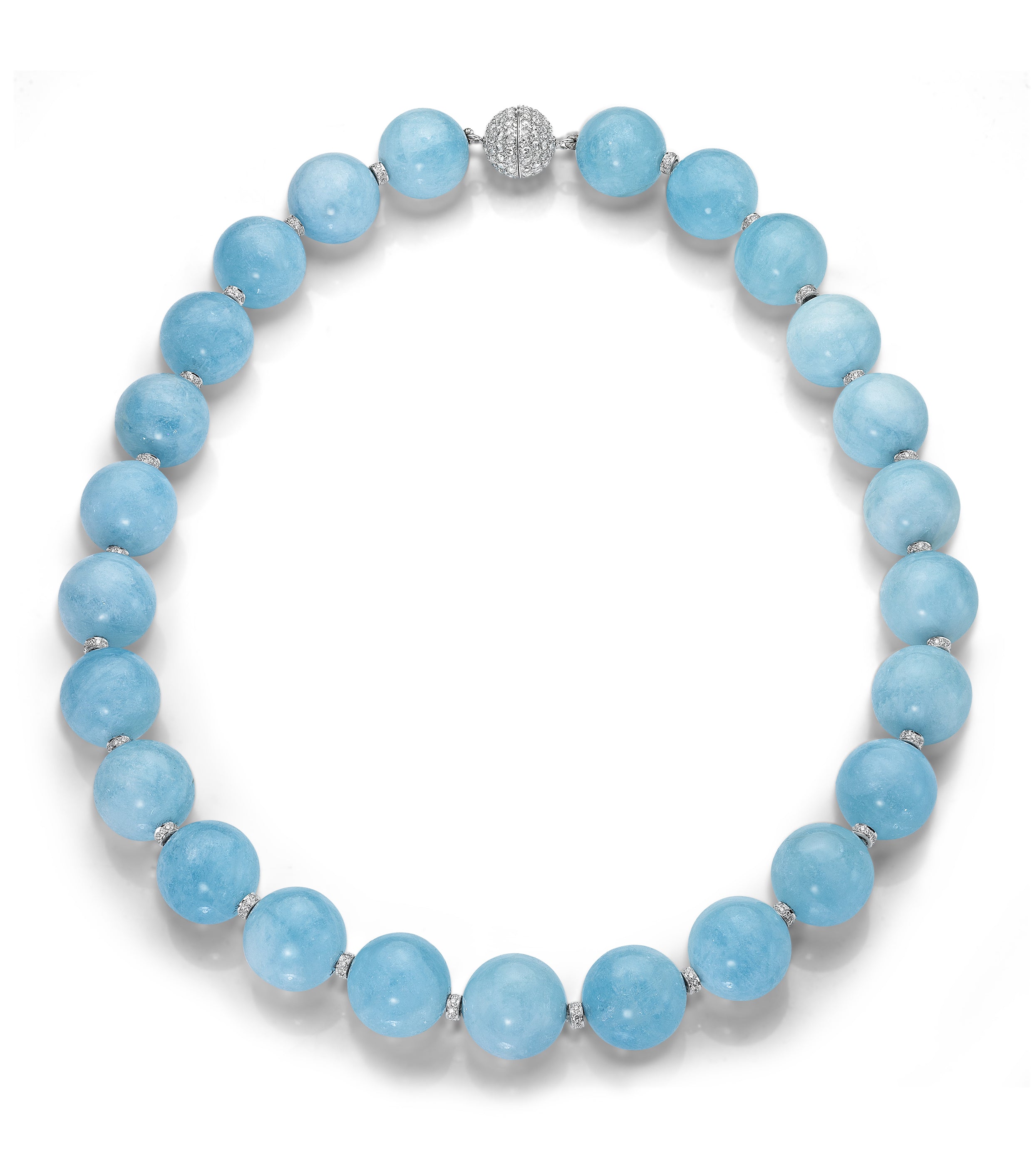 Necklace Aquamarine 1 Row