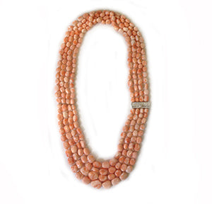 Necklace Coral 4 Rows