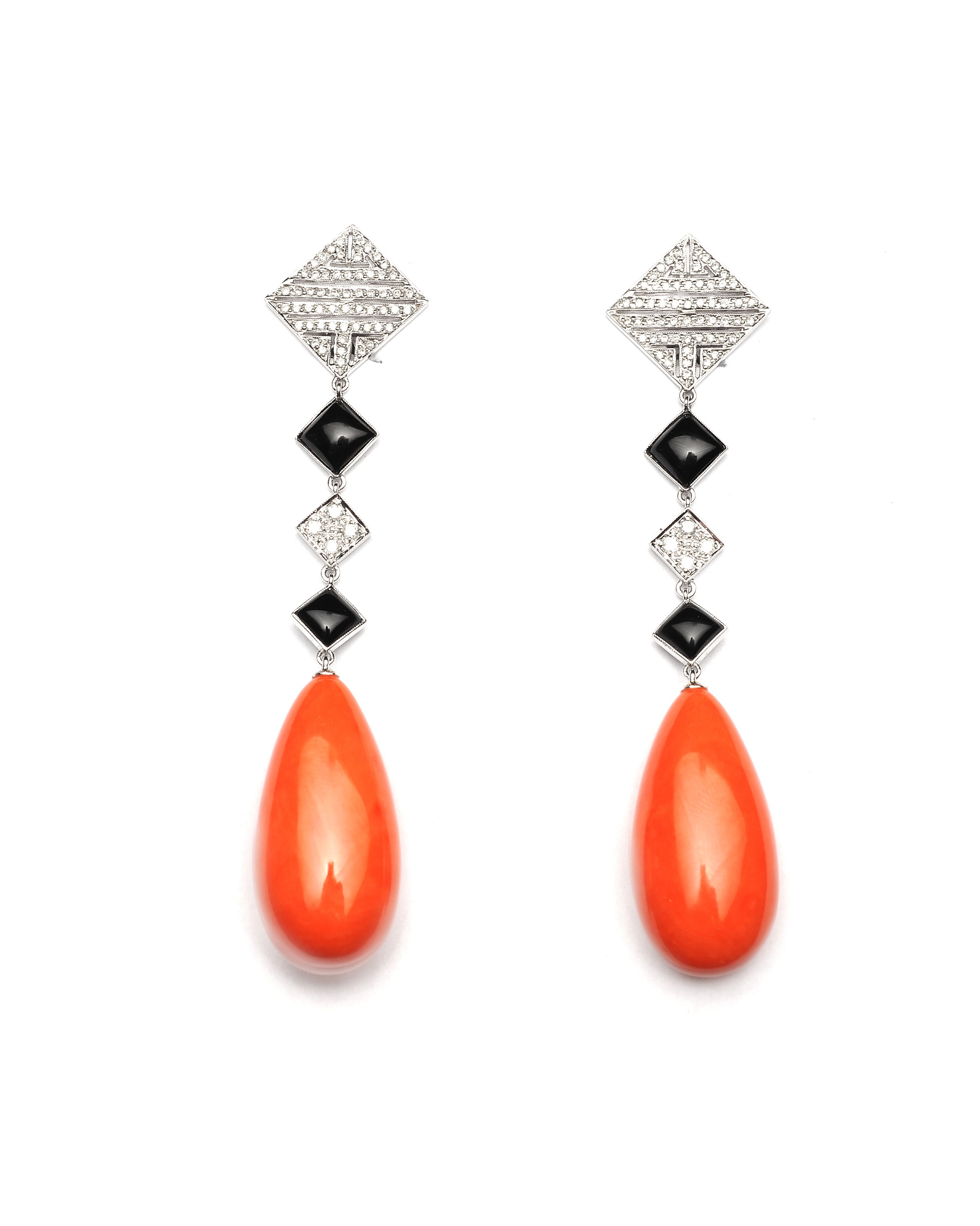 Earrings Coral Drops