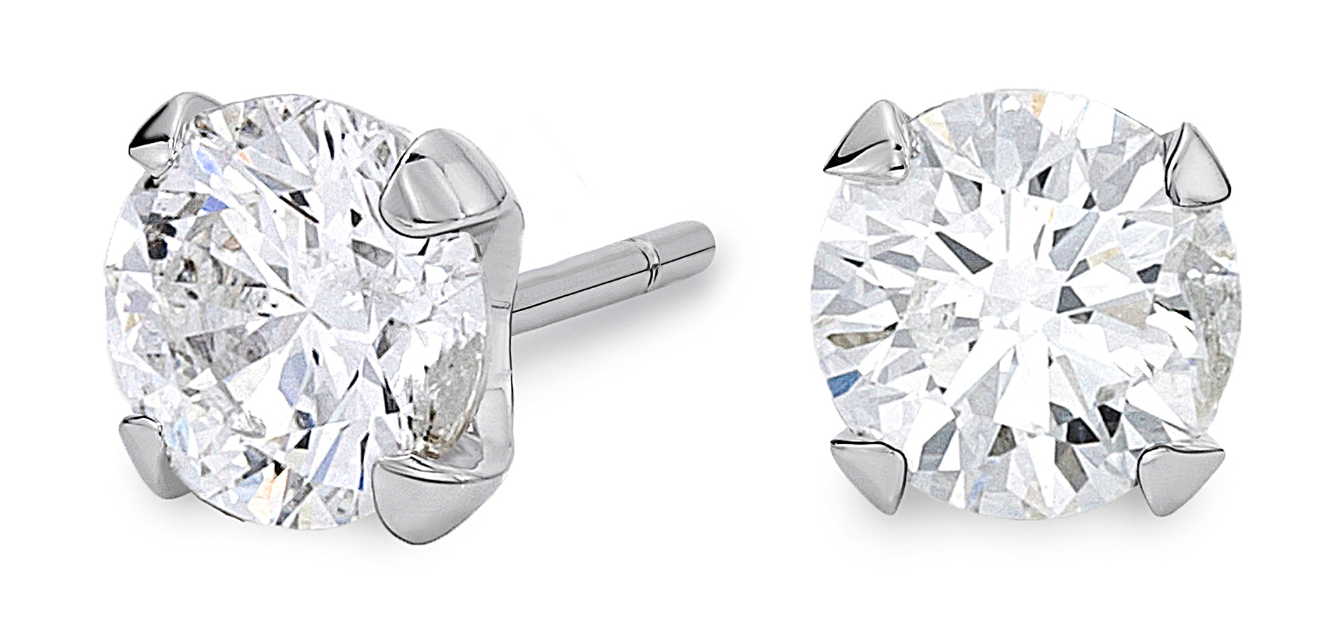 Earrings Solitaire Studs 1,11ct Diamond