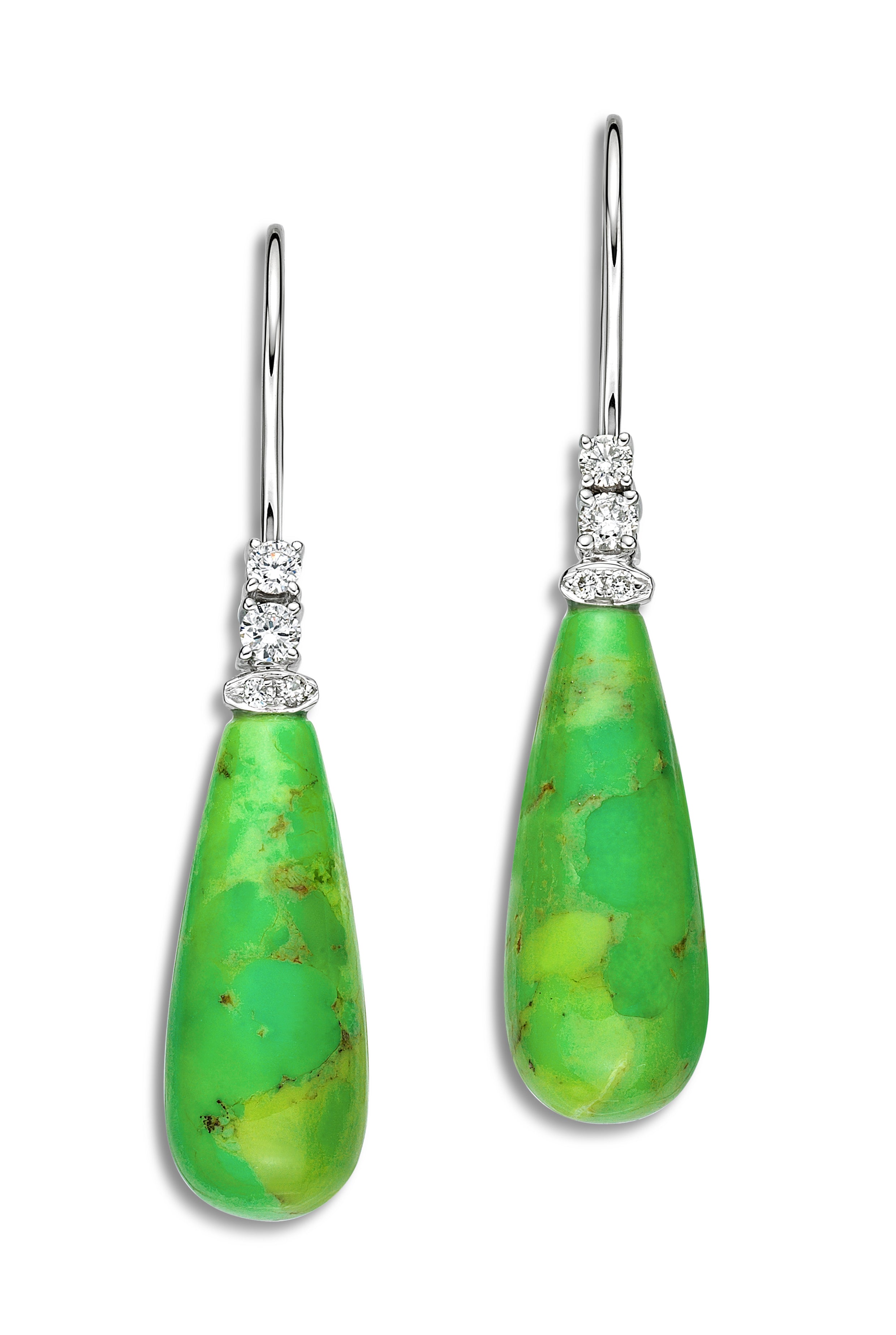 Earrings Ninette Green Turquoise
