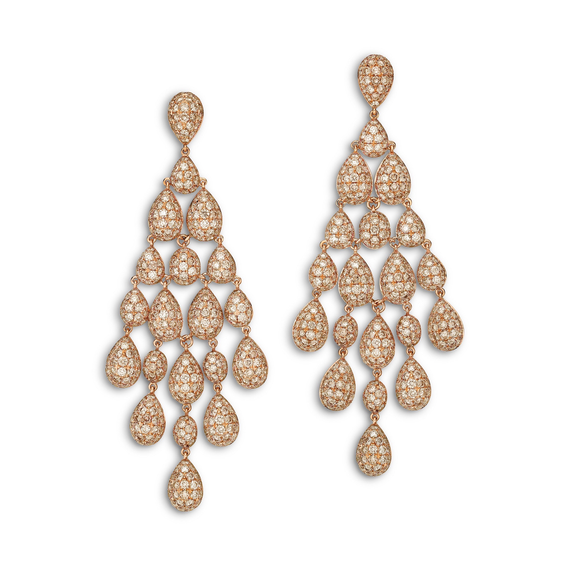 Earrings Eloa Brown Diamond