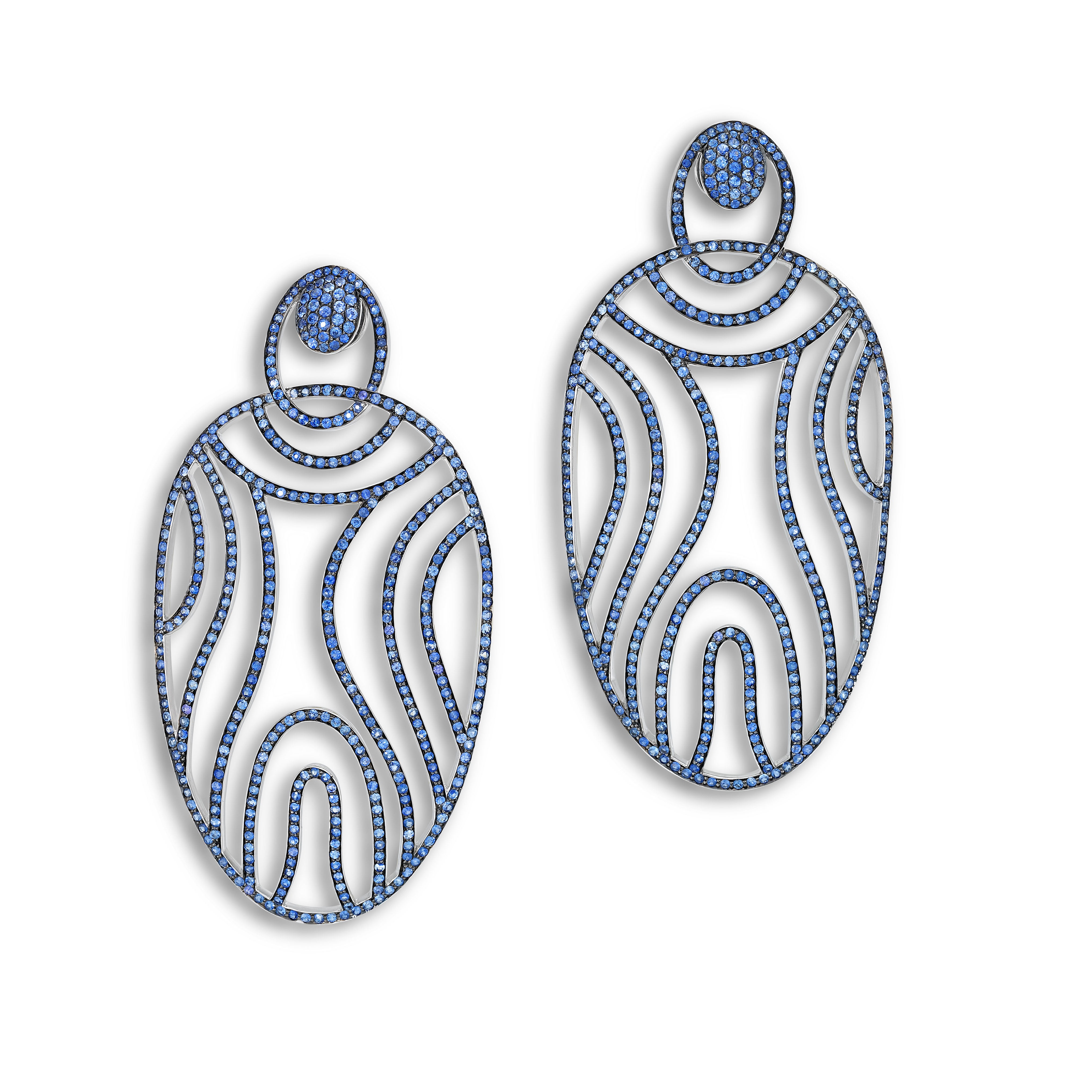 Earrings Tagada Blue Sapphire