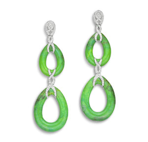 Earrings Sabaya Green Turquoise