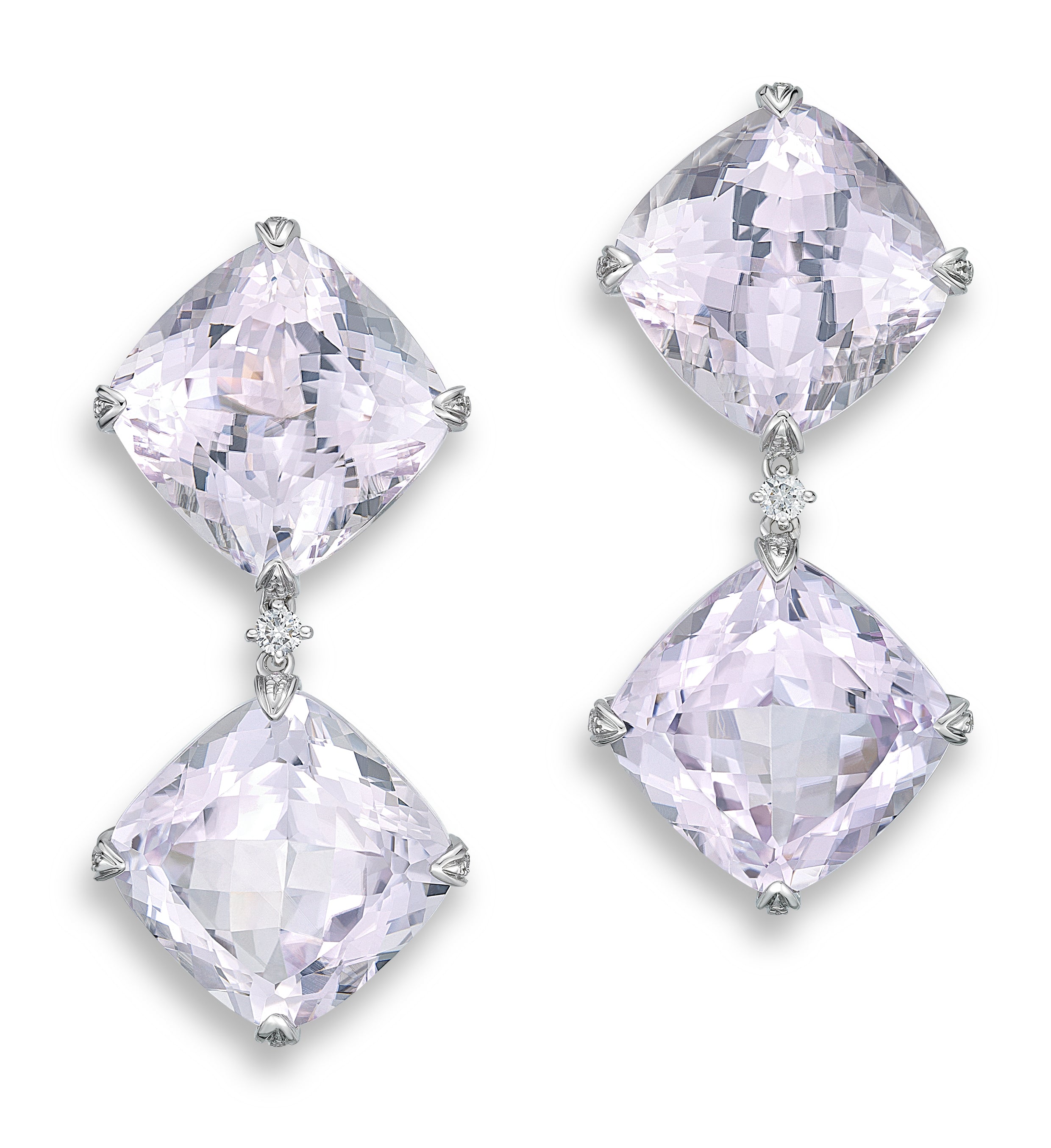 Earrings Purple Lady Kunzite
