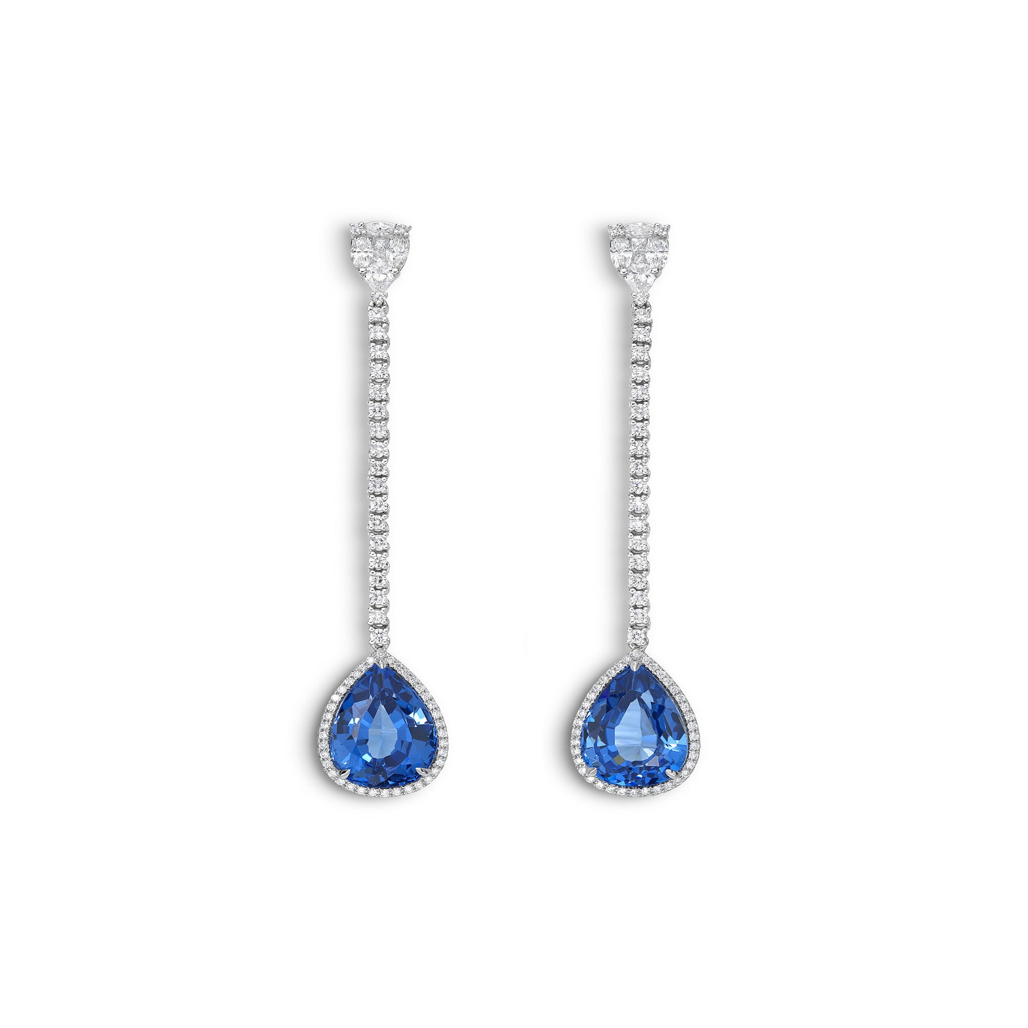 Earrings Faye Blue Sapphire