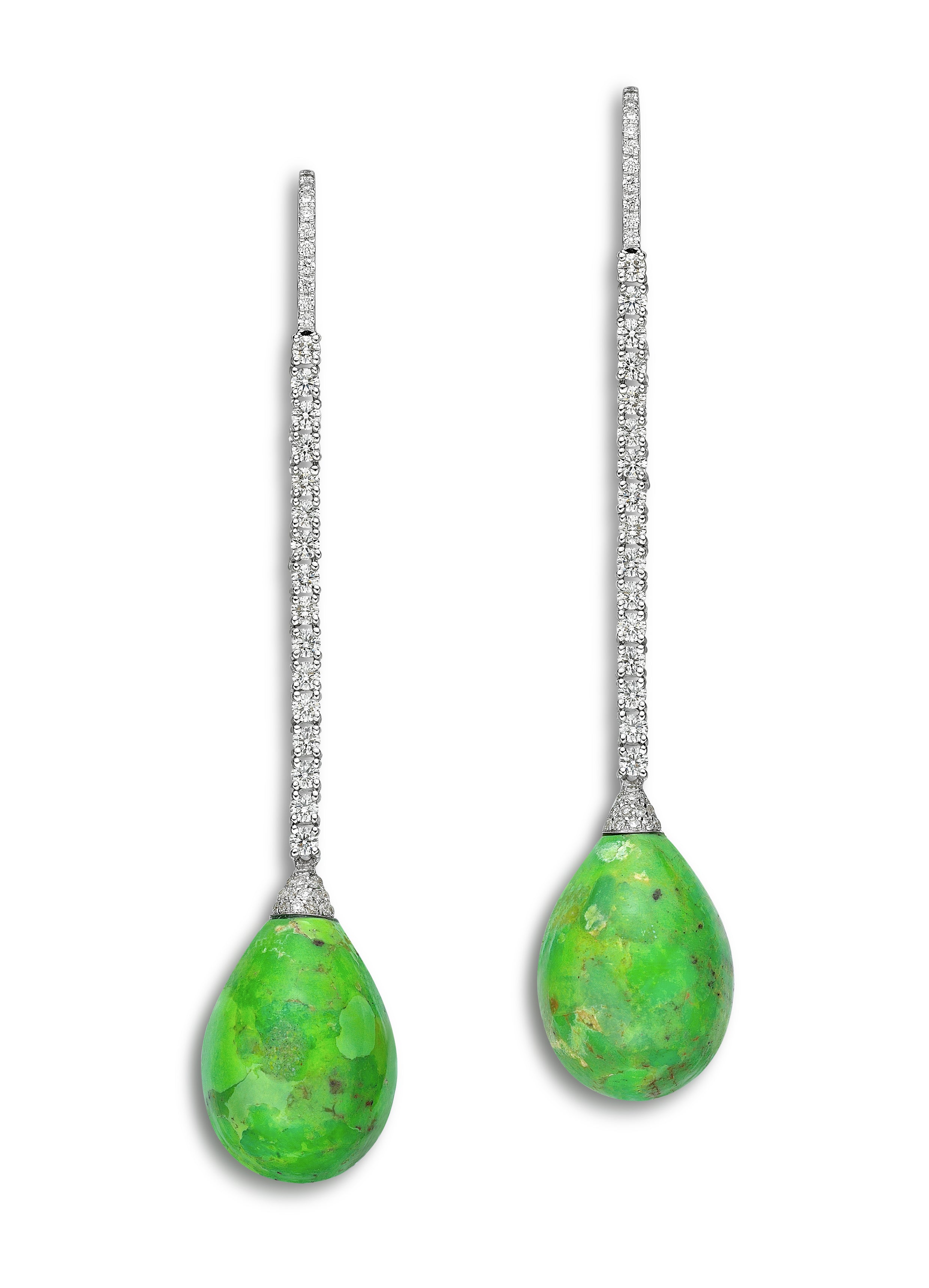 Earrings Merien Green Turquoise