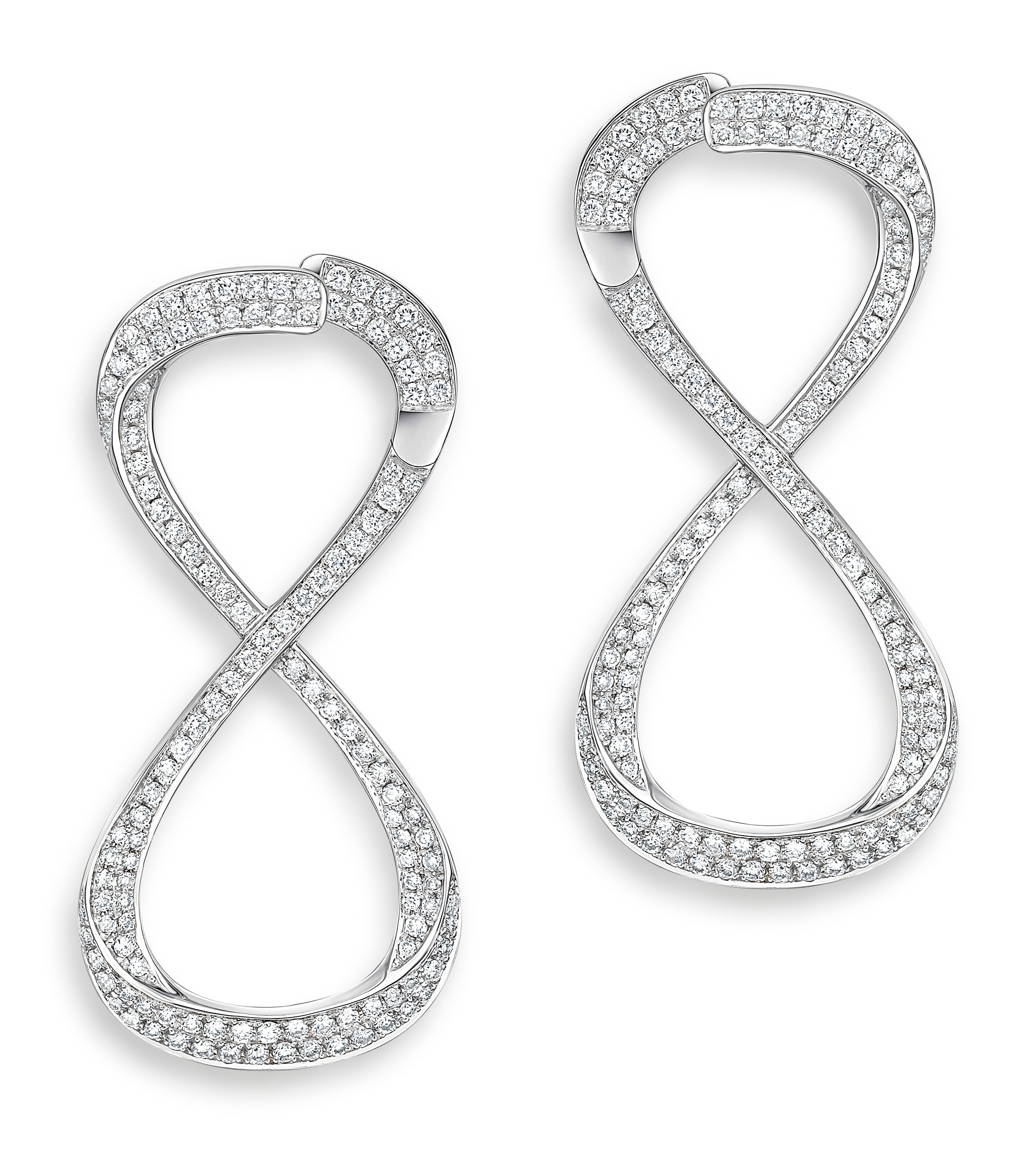 Earrings Infinity Diamond