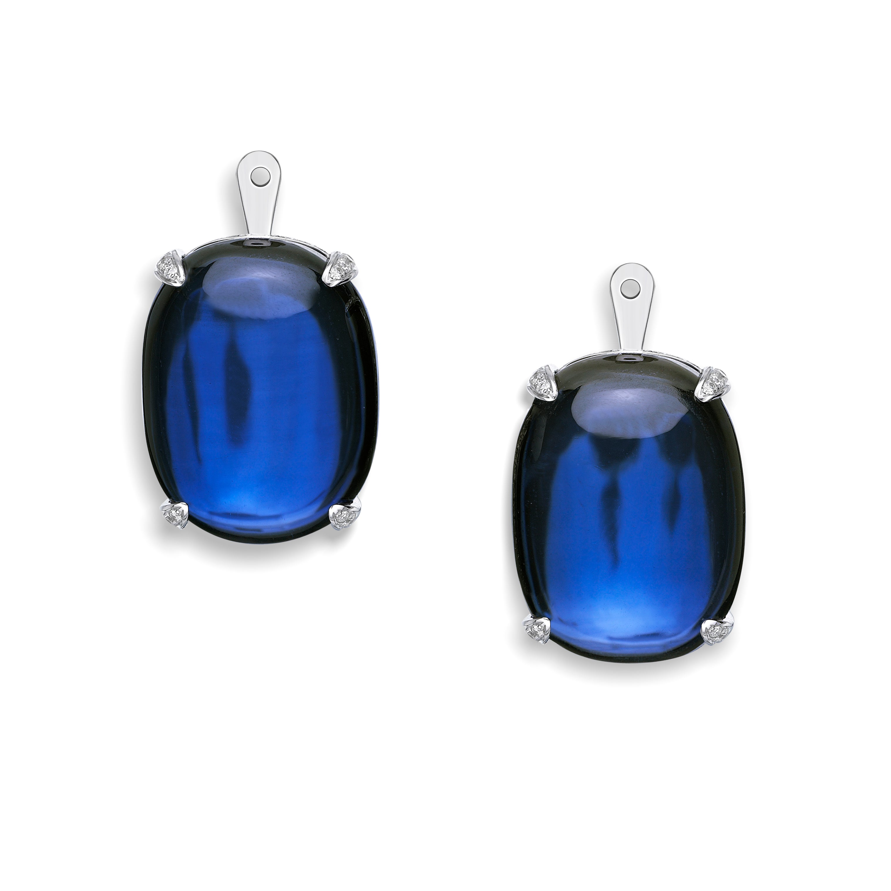 Earrings Faye attachment Blue Sapphire