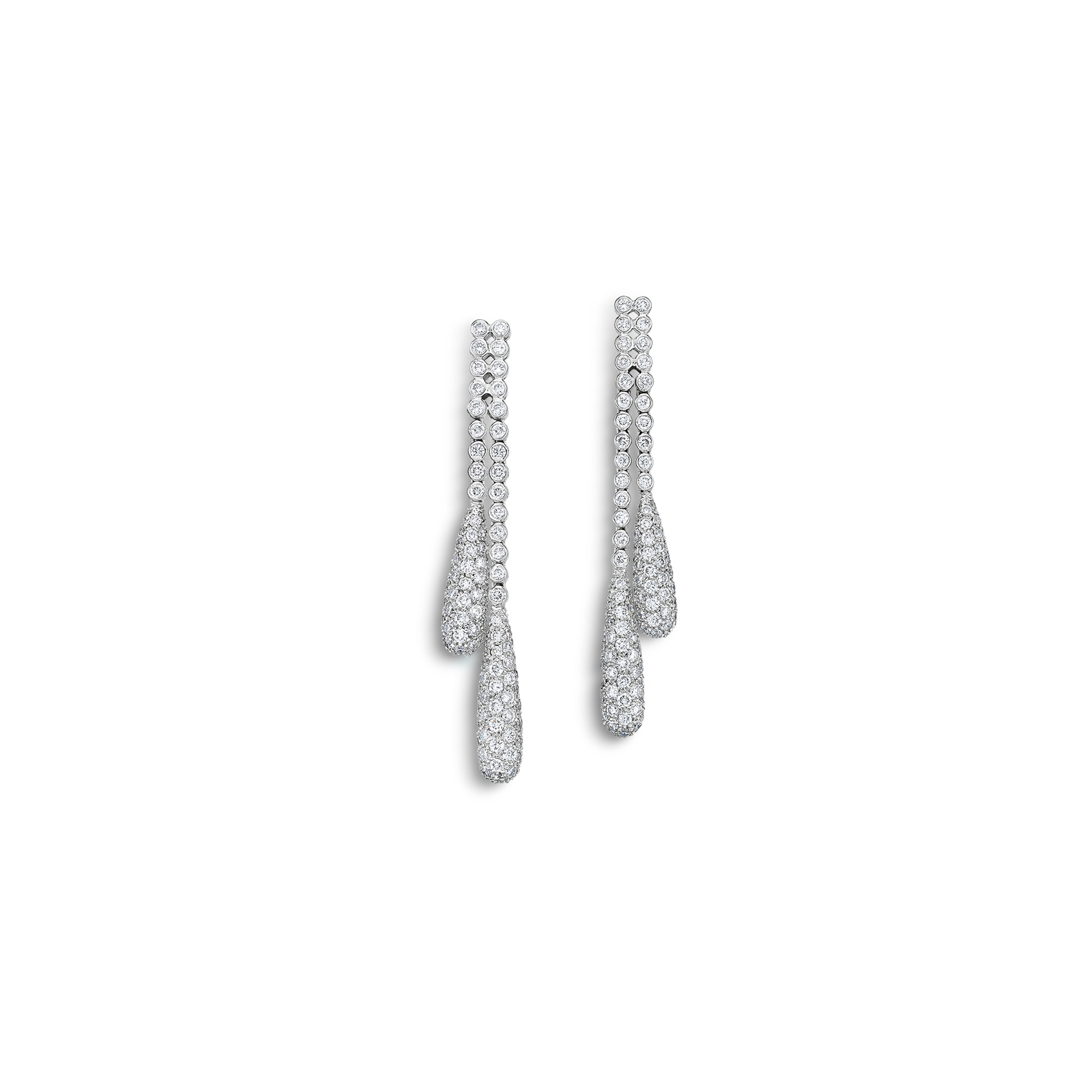 Earrings 2 Drops Diamond