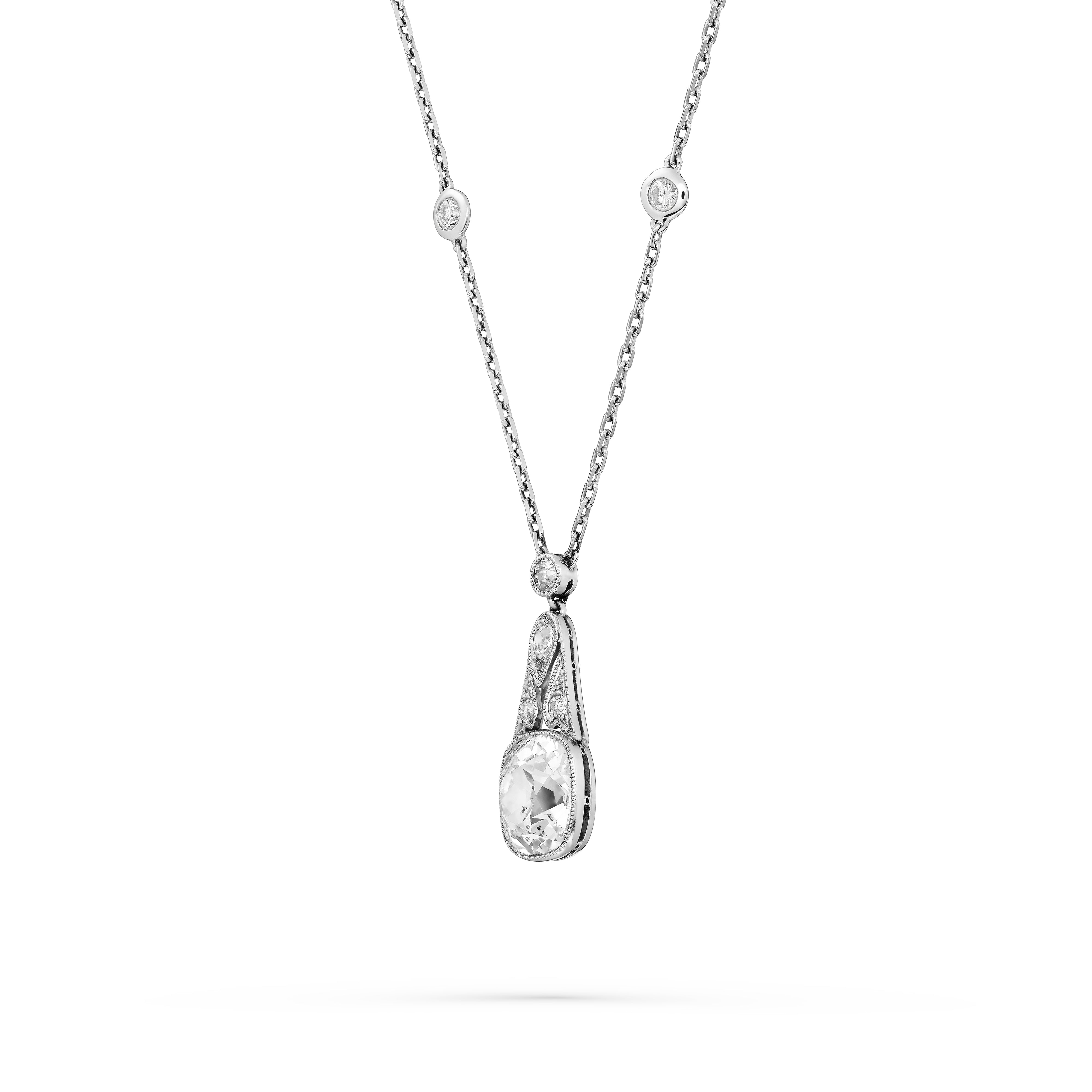 Necklace Sautoir Antique Diamond