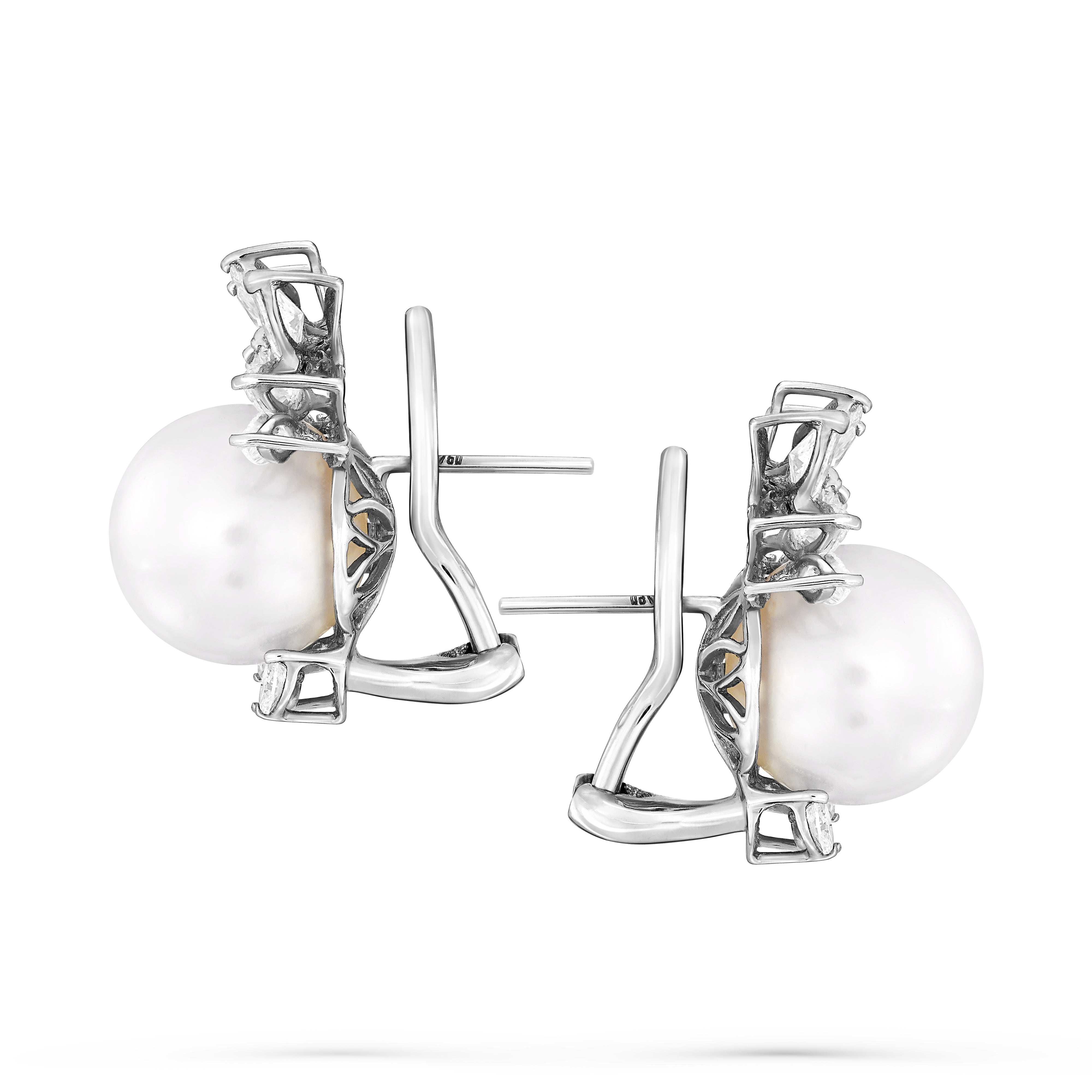 Earrings Marquise Pearls